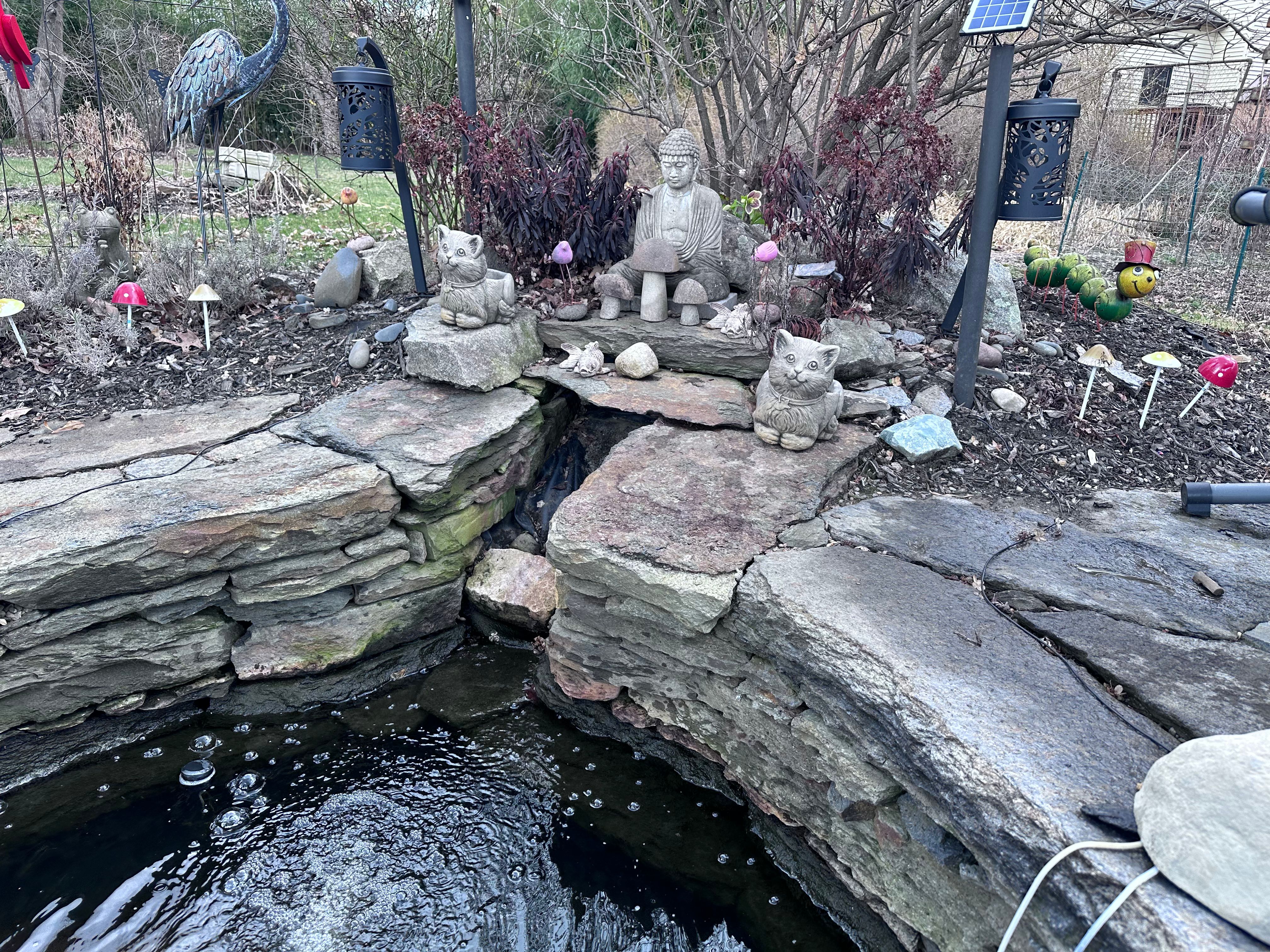 Small Waterfall Rebuild in Hatfield by Wicked Water Gardens