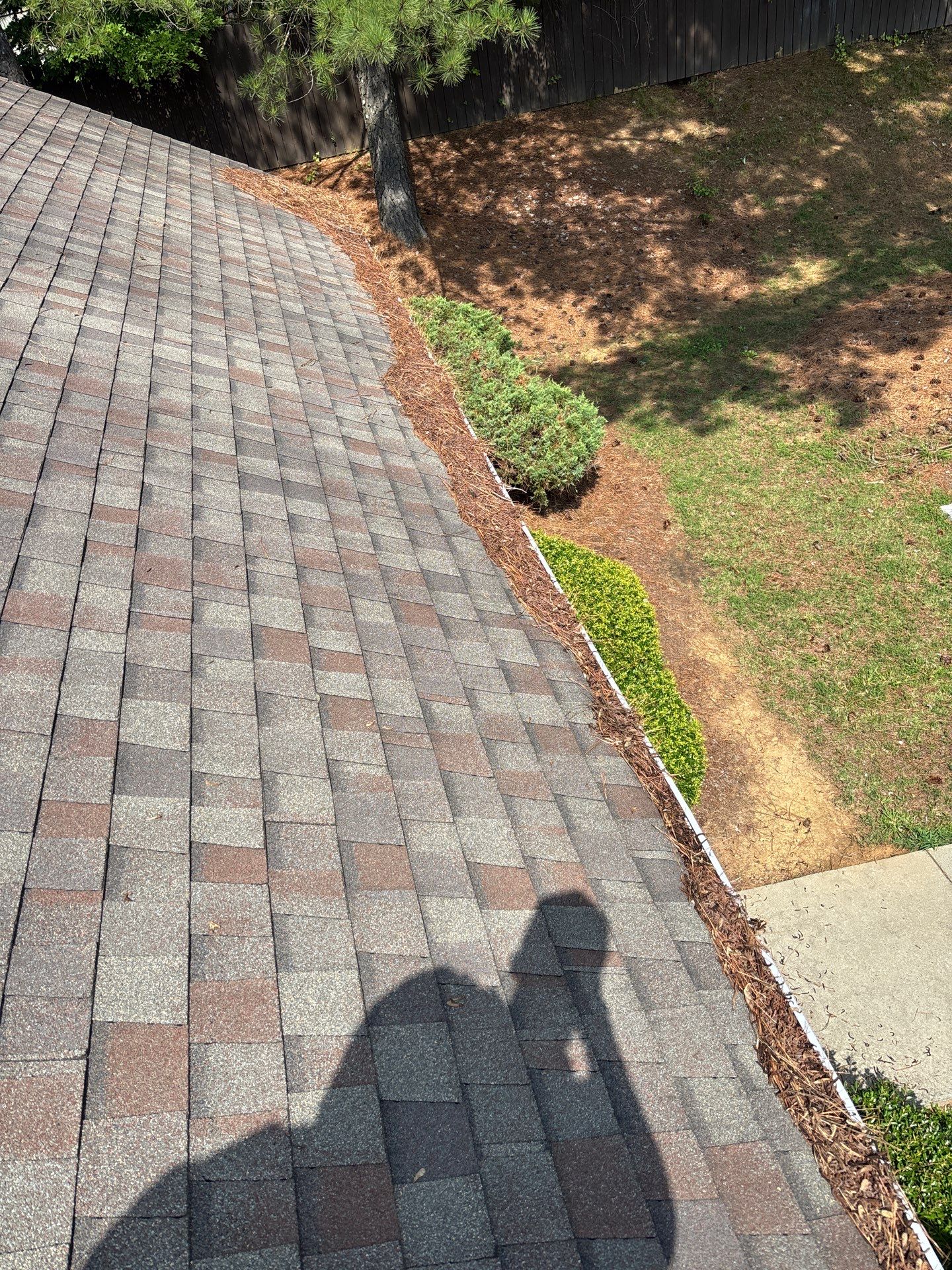 HOA gutter cleaning before photo.