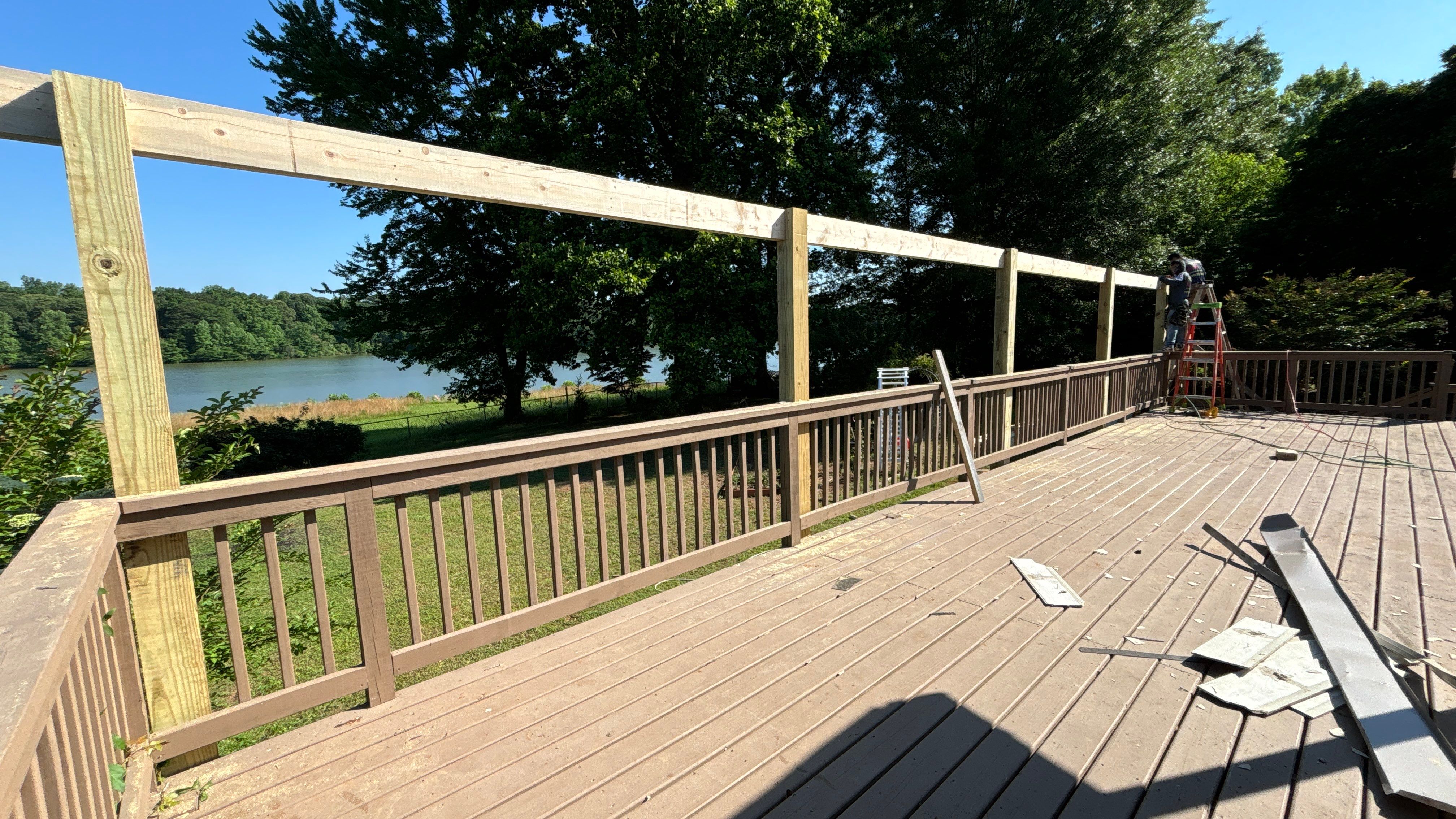 Cover porch by Deerfield Roofing LLC