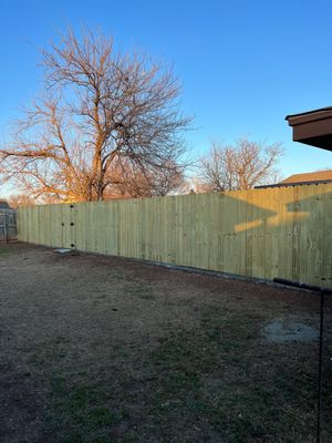 Fence , Concrete Pads , and Tree Removal