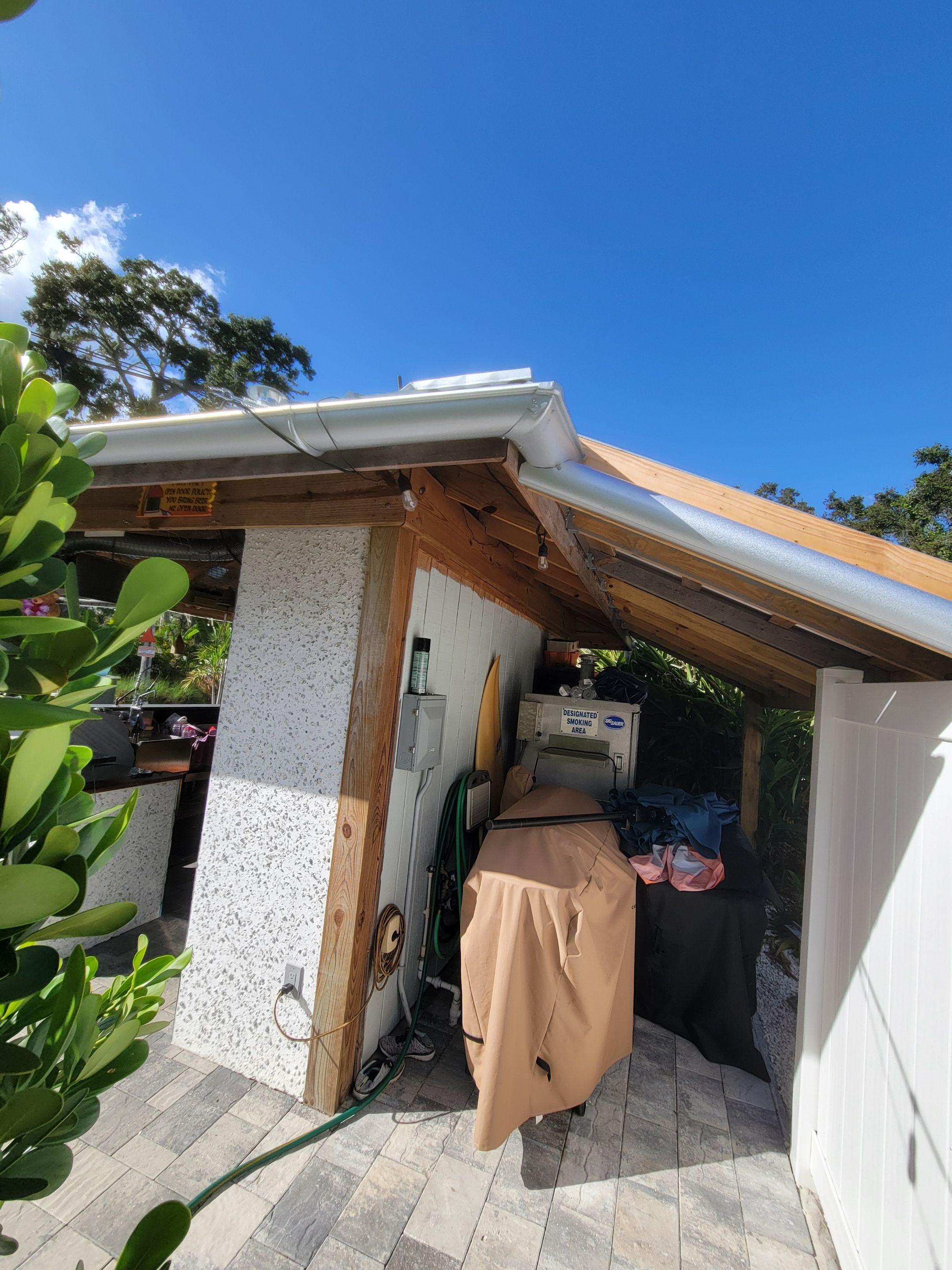 Galvalume Half Round Seamless Gutters and Downspouts in Valrico FL by Gutter Professors