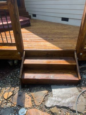 Weathered Deck using Wood Sealant
