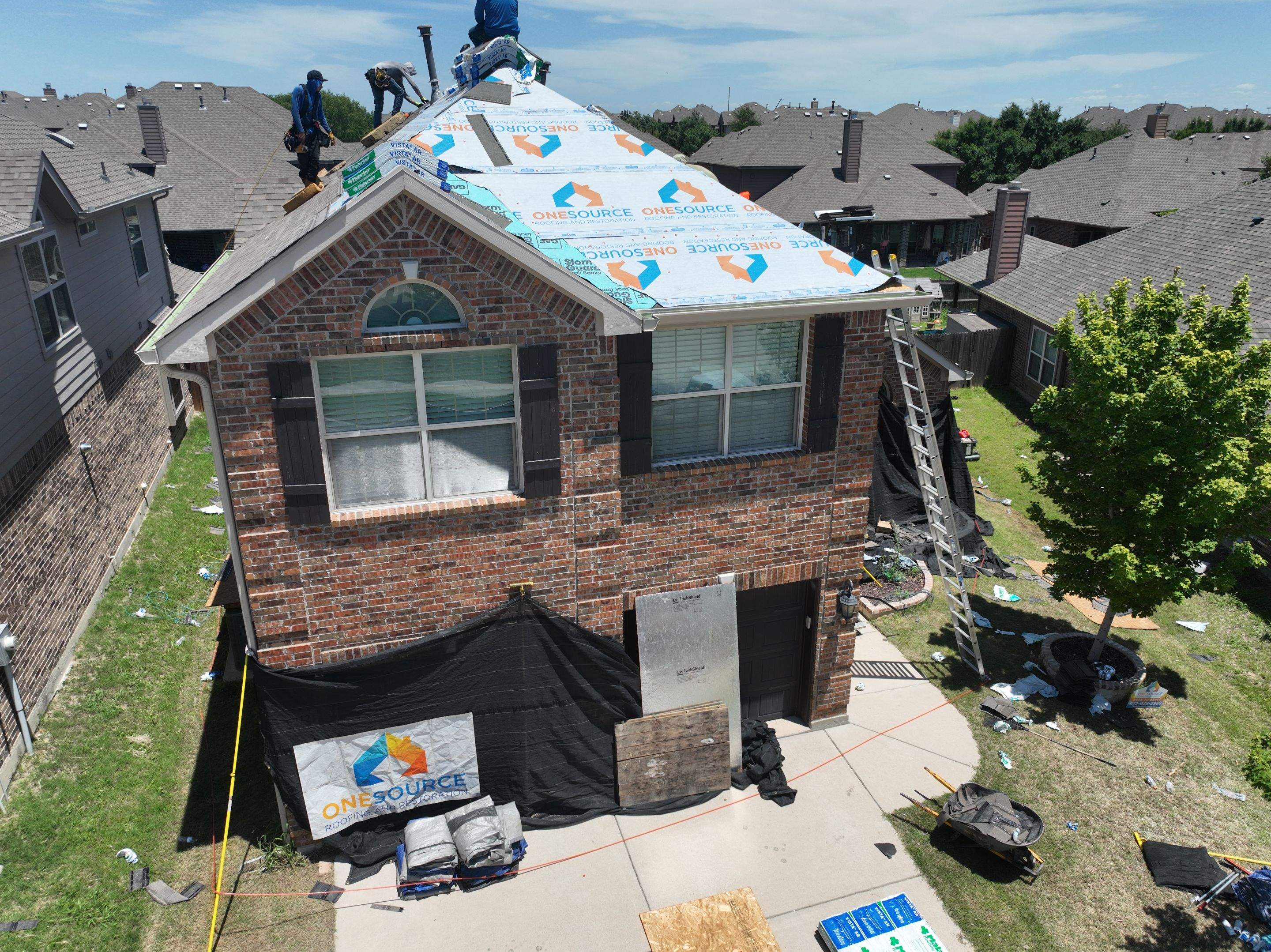 Residential Roofing Installation using Malarkey Vista Weathered Wood Plus by OneSource Roofing and Restoration