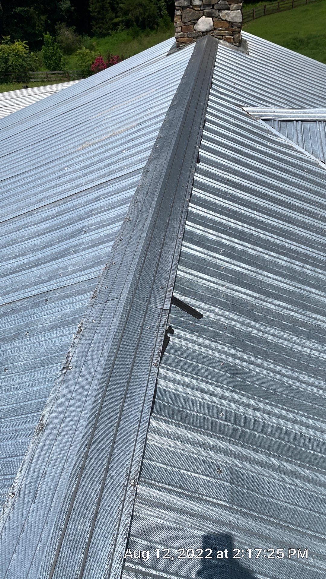 Beautiful Standing Seam Metal Roof by Just In Time Roofing and Restoration