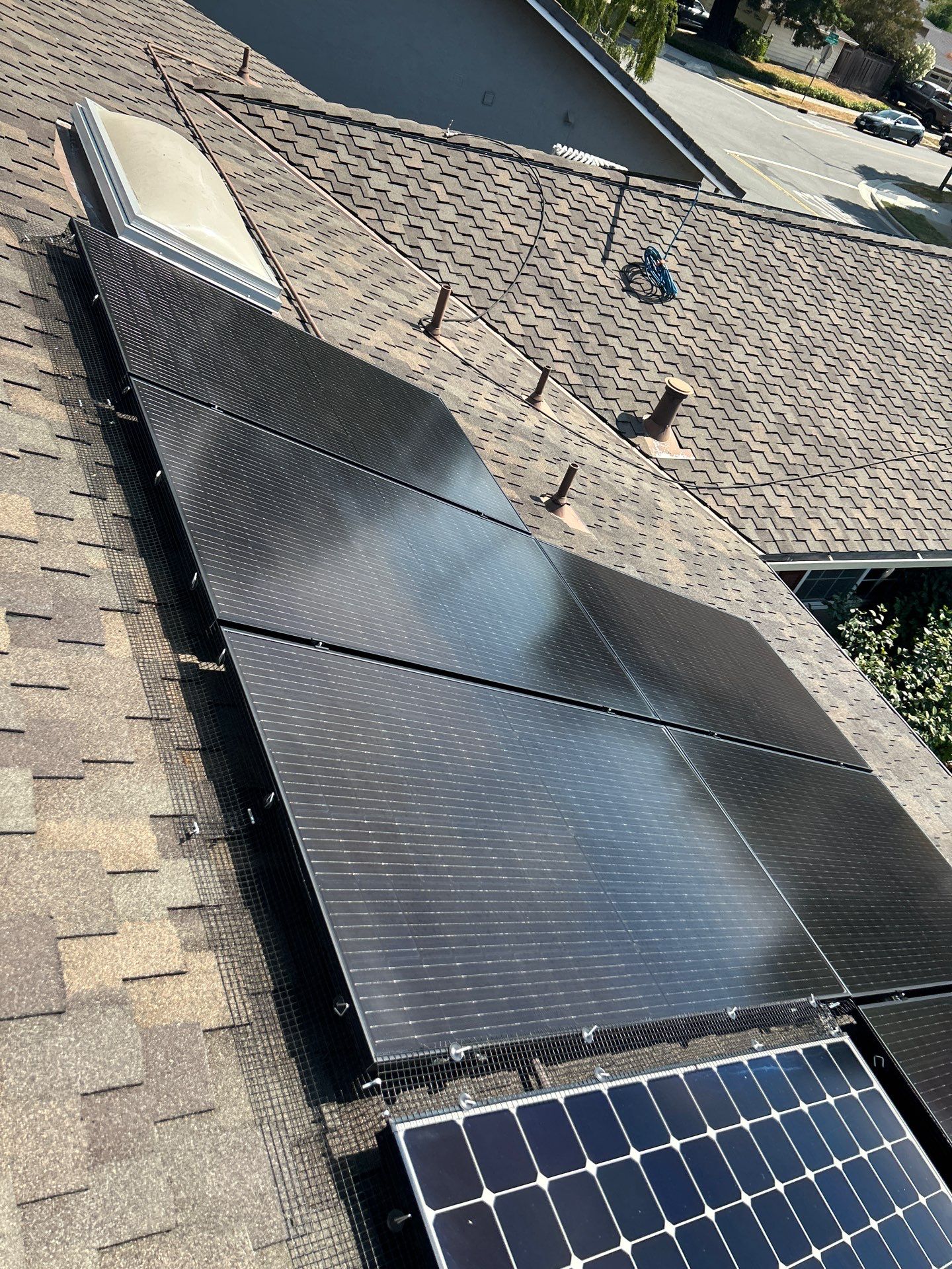 Solar Panel Critter Guard Installation by All One Solar Shine