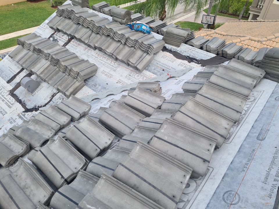 Residential Roofing Installation using Eagle Roofing Tile by BLUES BROTHERS ROOFING