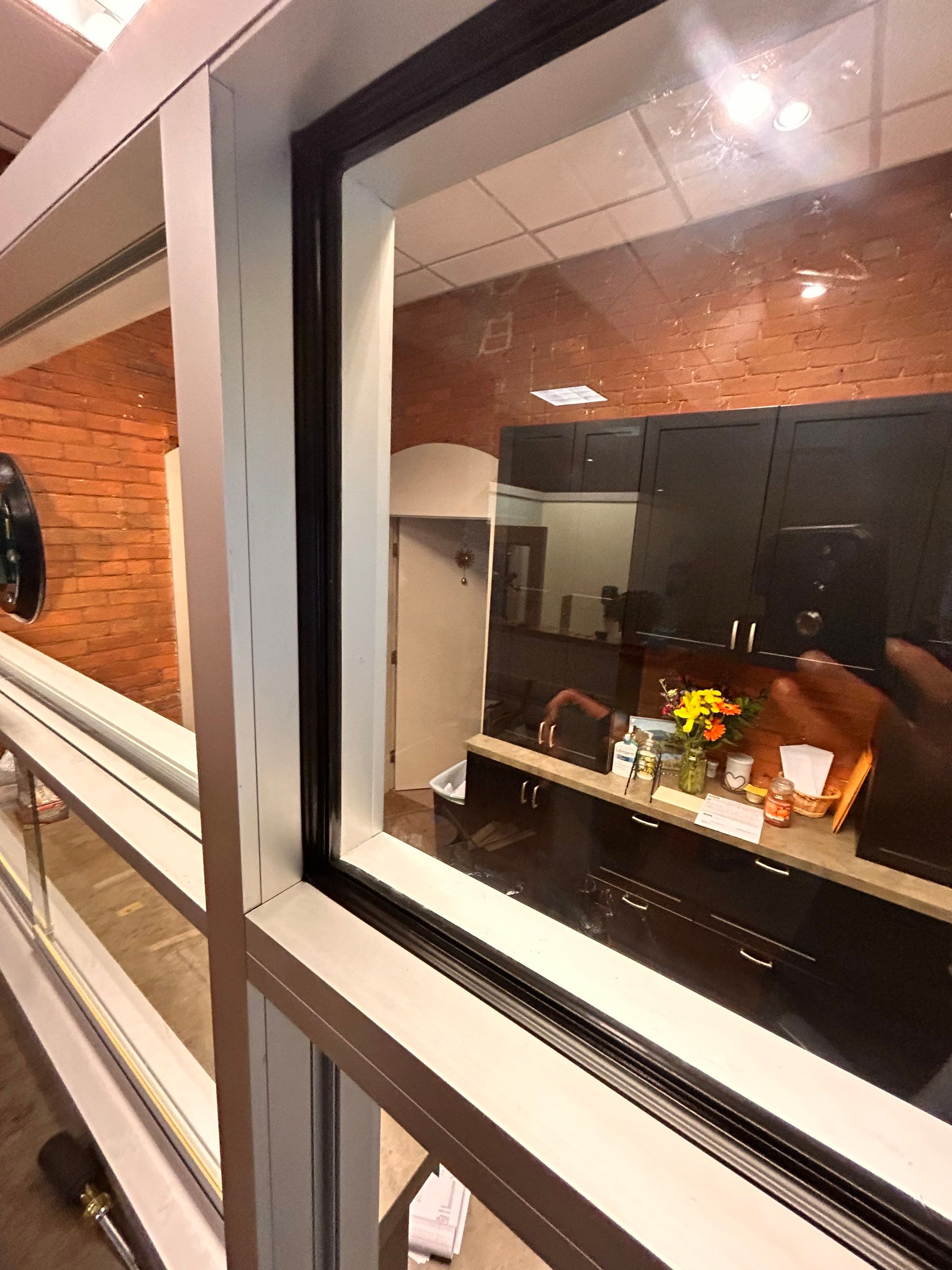 Dental Healthworks - Custom Built Reception Window by Cheshire Glass Company