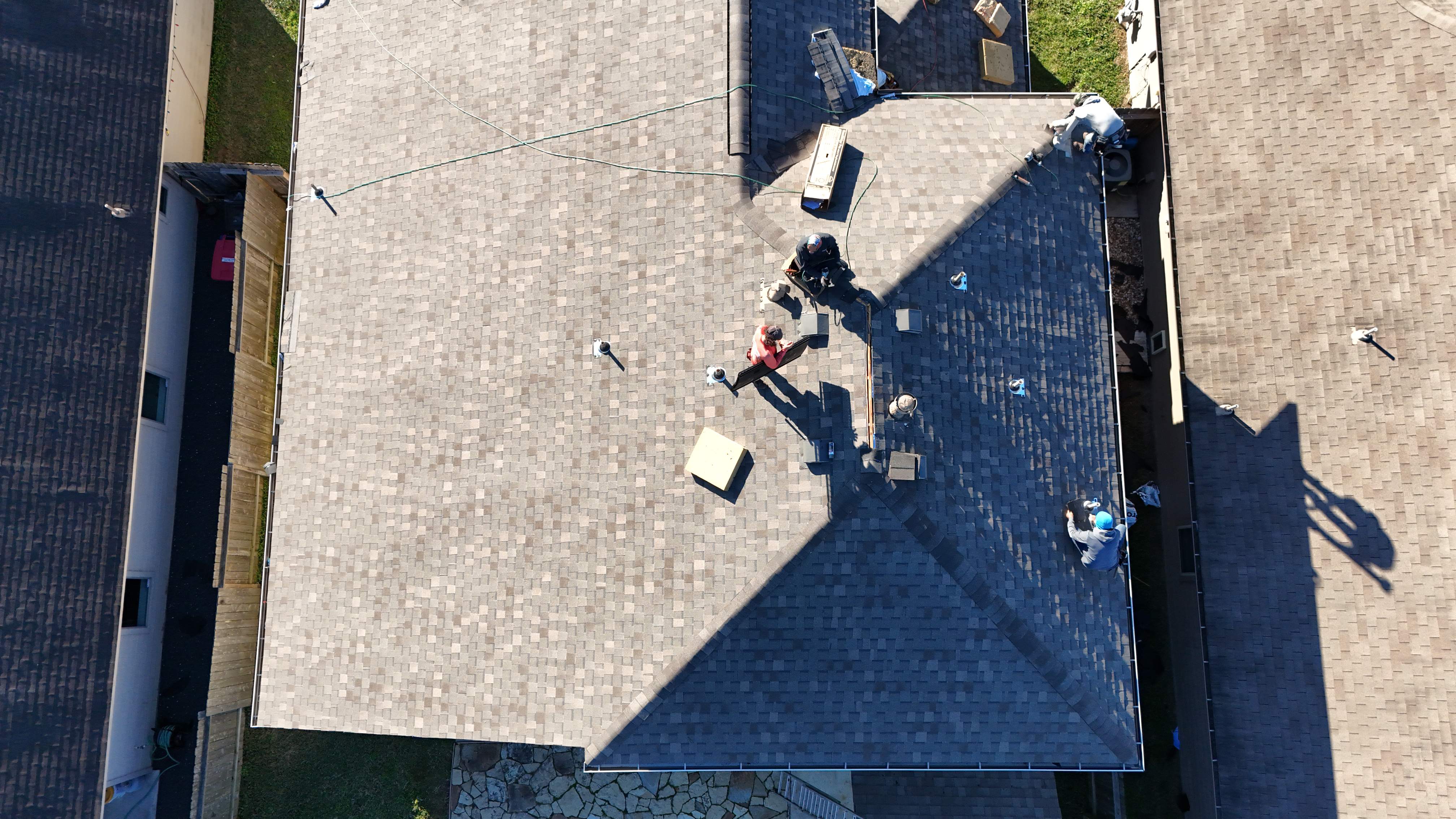 Roof Replacement with Decking & Skylight Work — Magnolia, TX by PL Roofing & SB Roofing, LLC.