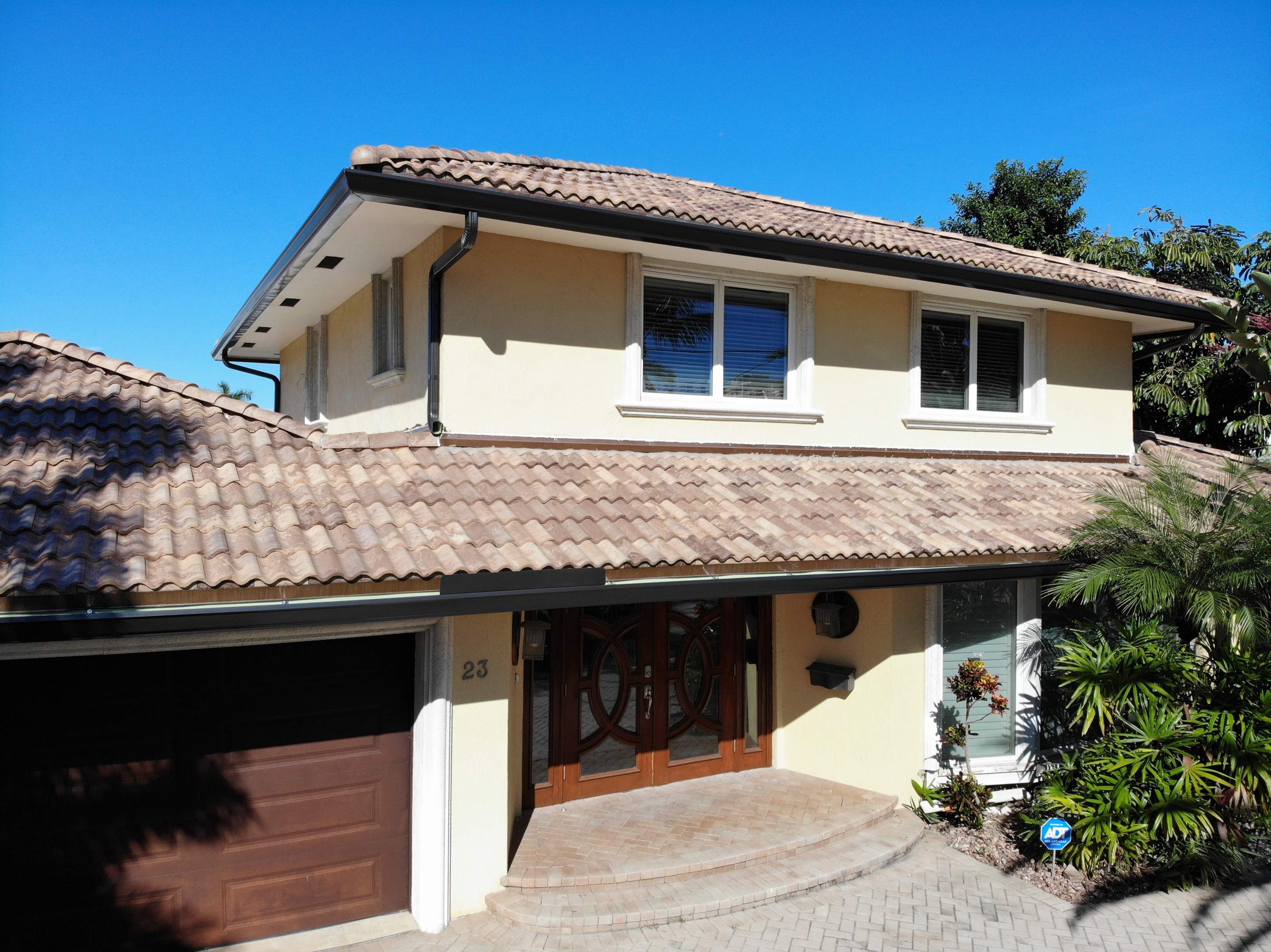 Residential Roofing Installation using Brava Spanish Tile in Mocha Sand by International Roofing
