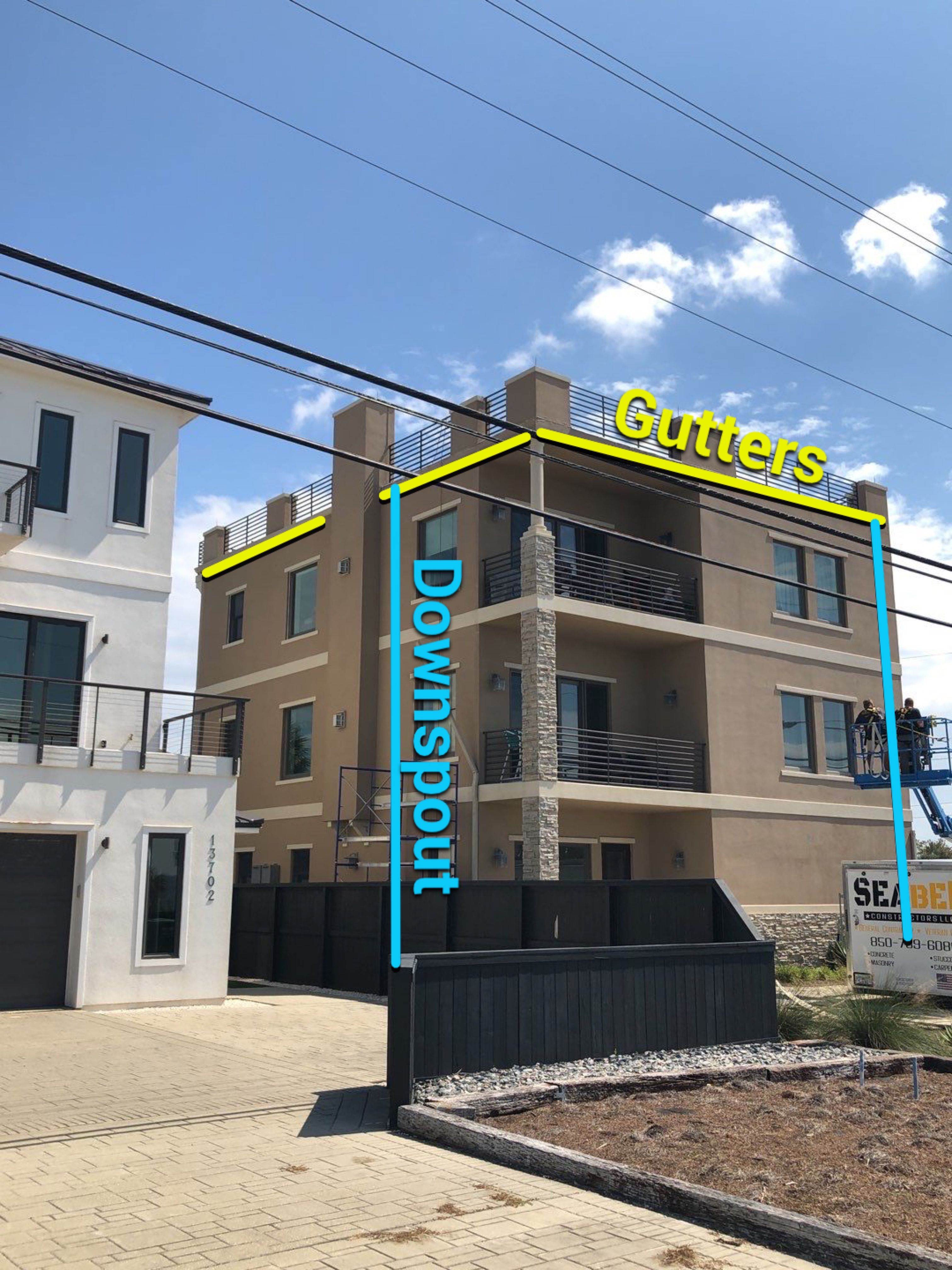 Gutter Installation using Wicker Color K-Style Gutters by Gutter Professors