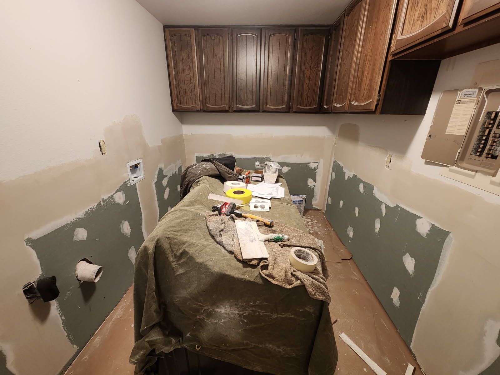 Water Damage using Air Movers by Construction Now LLC