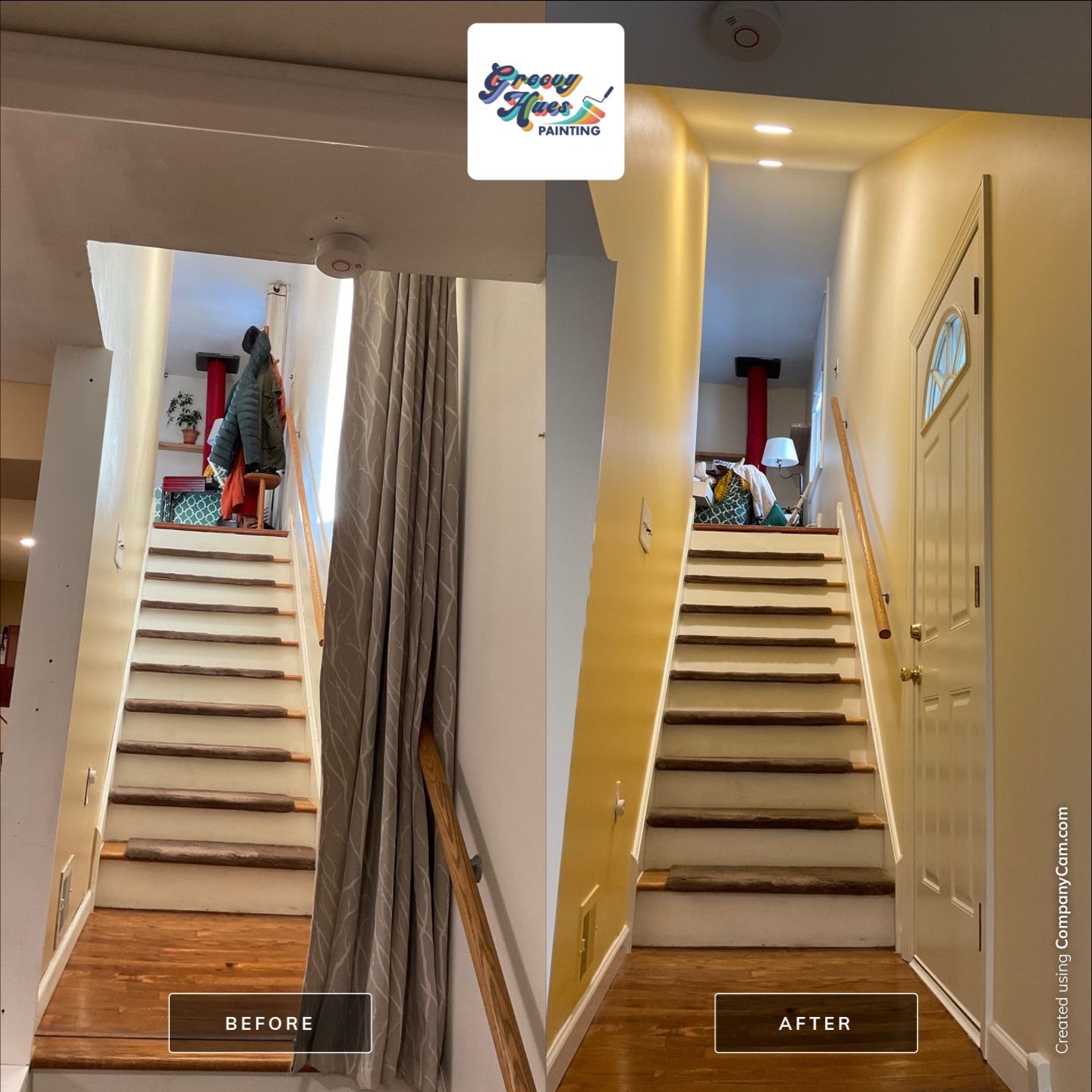 A Bright, Inviting Interior with Warm Yellow Accents by Groovy Hues