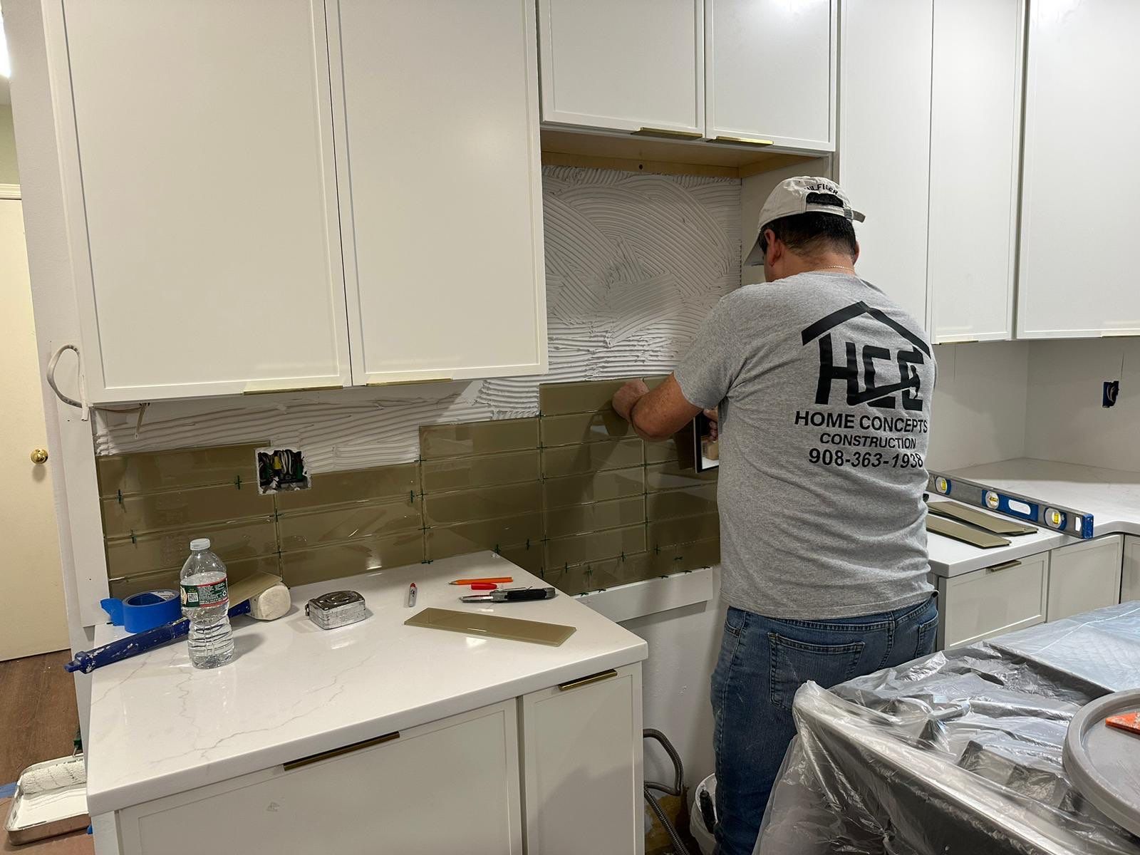 Kitchen Remodel using Cabinets by Home Concepts Construction