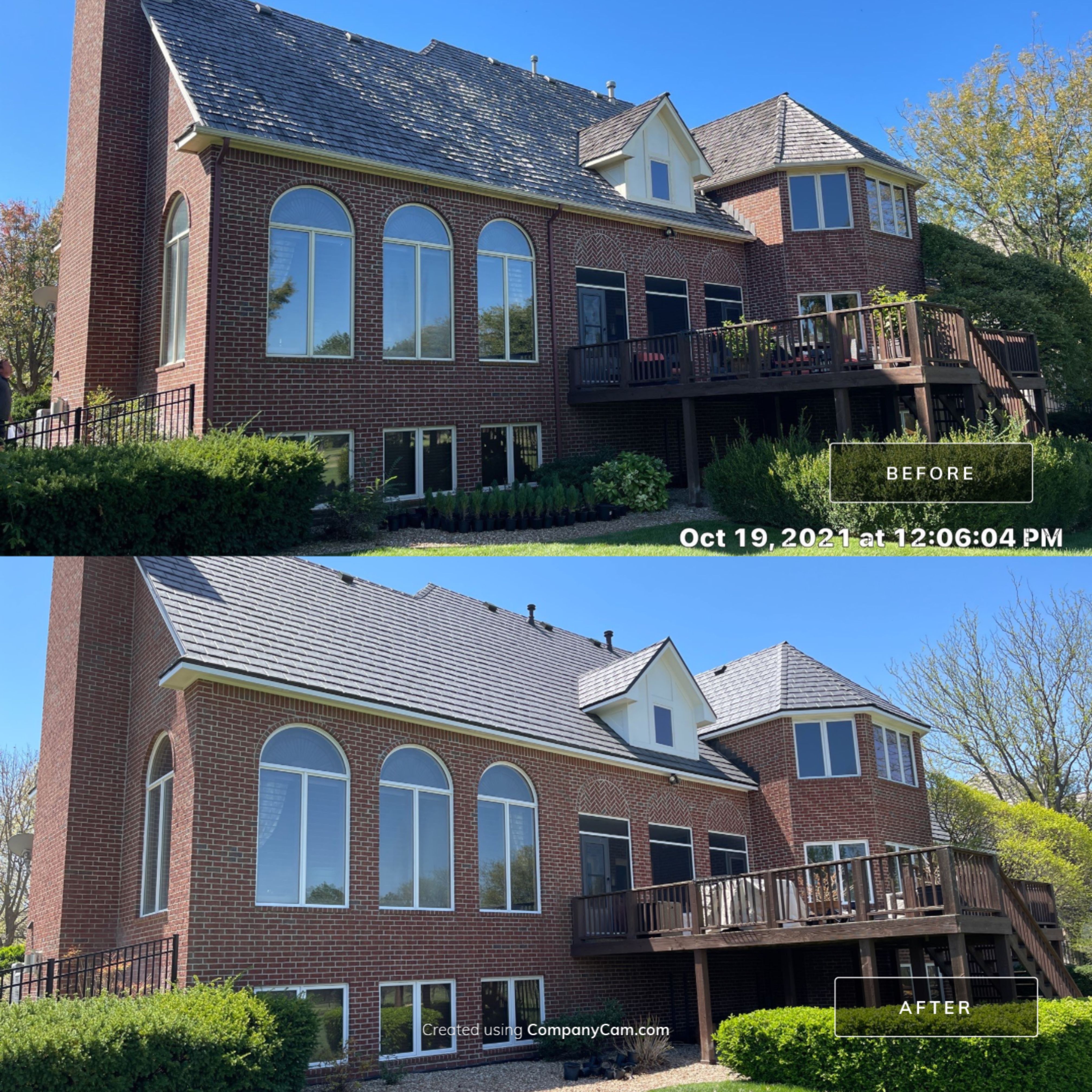 Residential Roofing Installation using DaVinci Bellaforte Slate in Slate Black by Eaton Roofing 