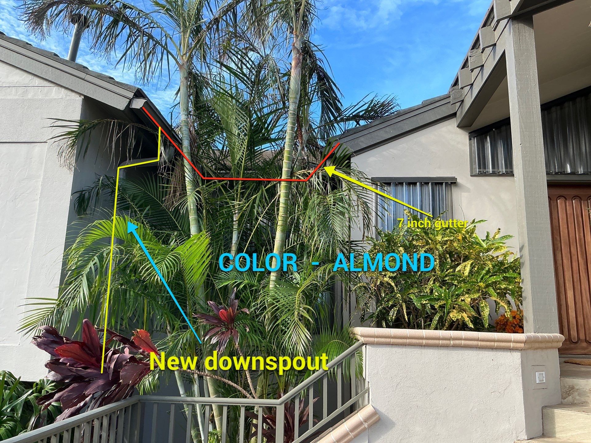 7-Inch K-Style Seamless Gutters in Longboat Key FL by Gutter Professors