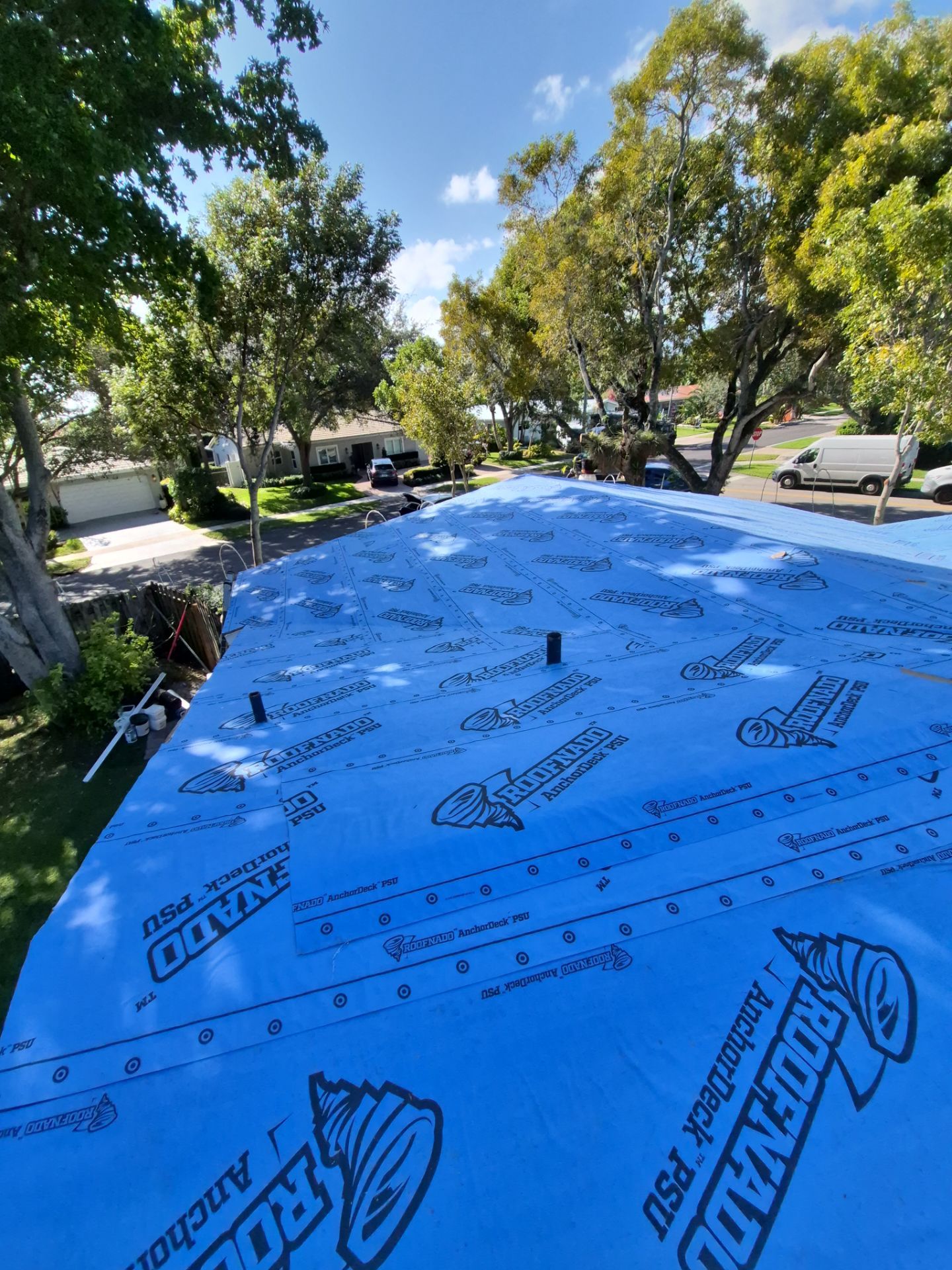 Residential Roofing Installation using 1" Nail strip metal roof by BLUES BROTHERS ROOFING