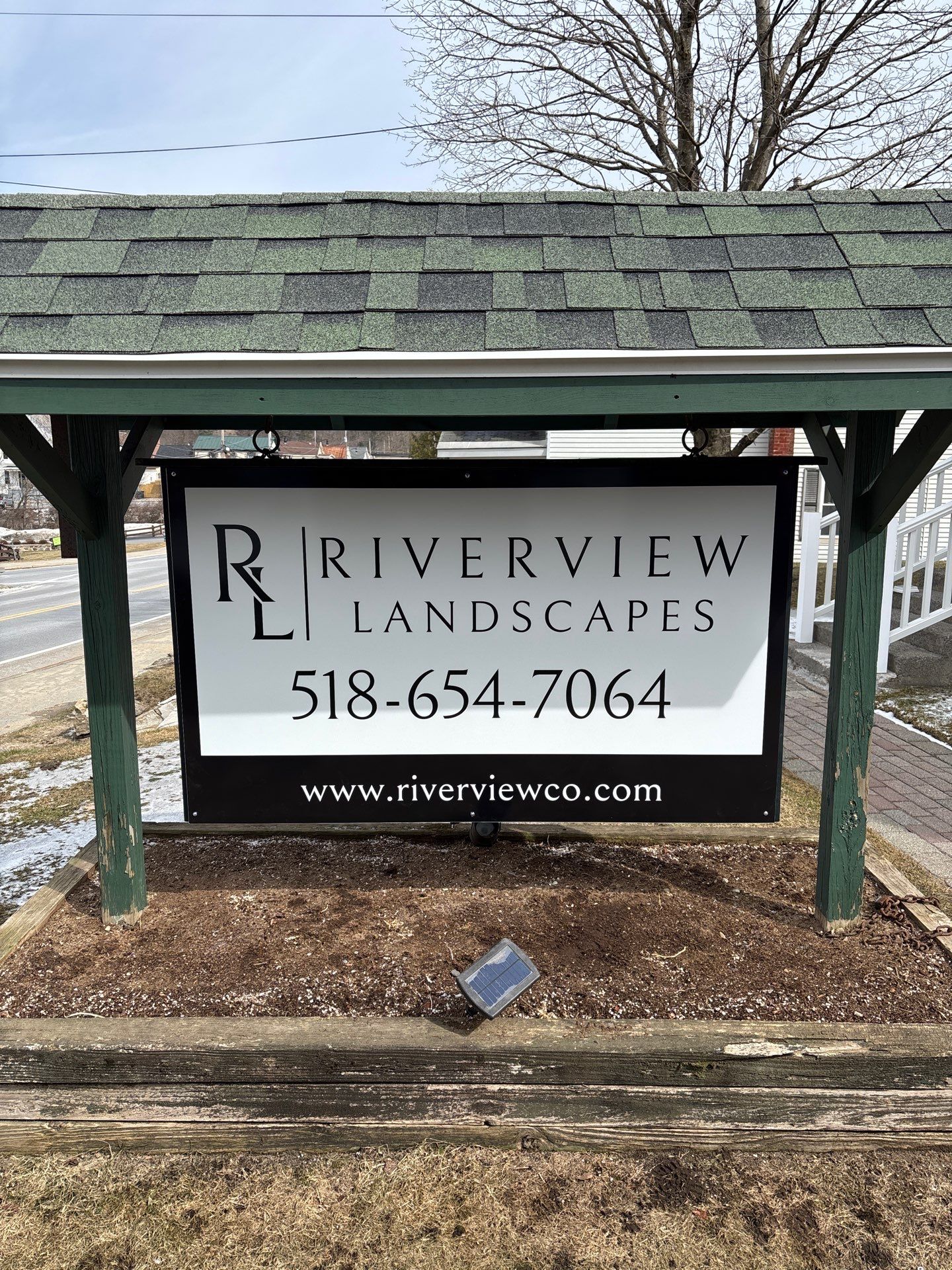 Riverview Landscapes Sign Installation in Corinth by FASTSIGNS of Saratoga Springs 