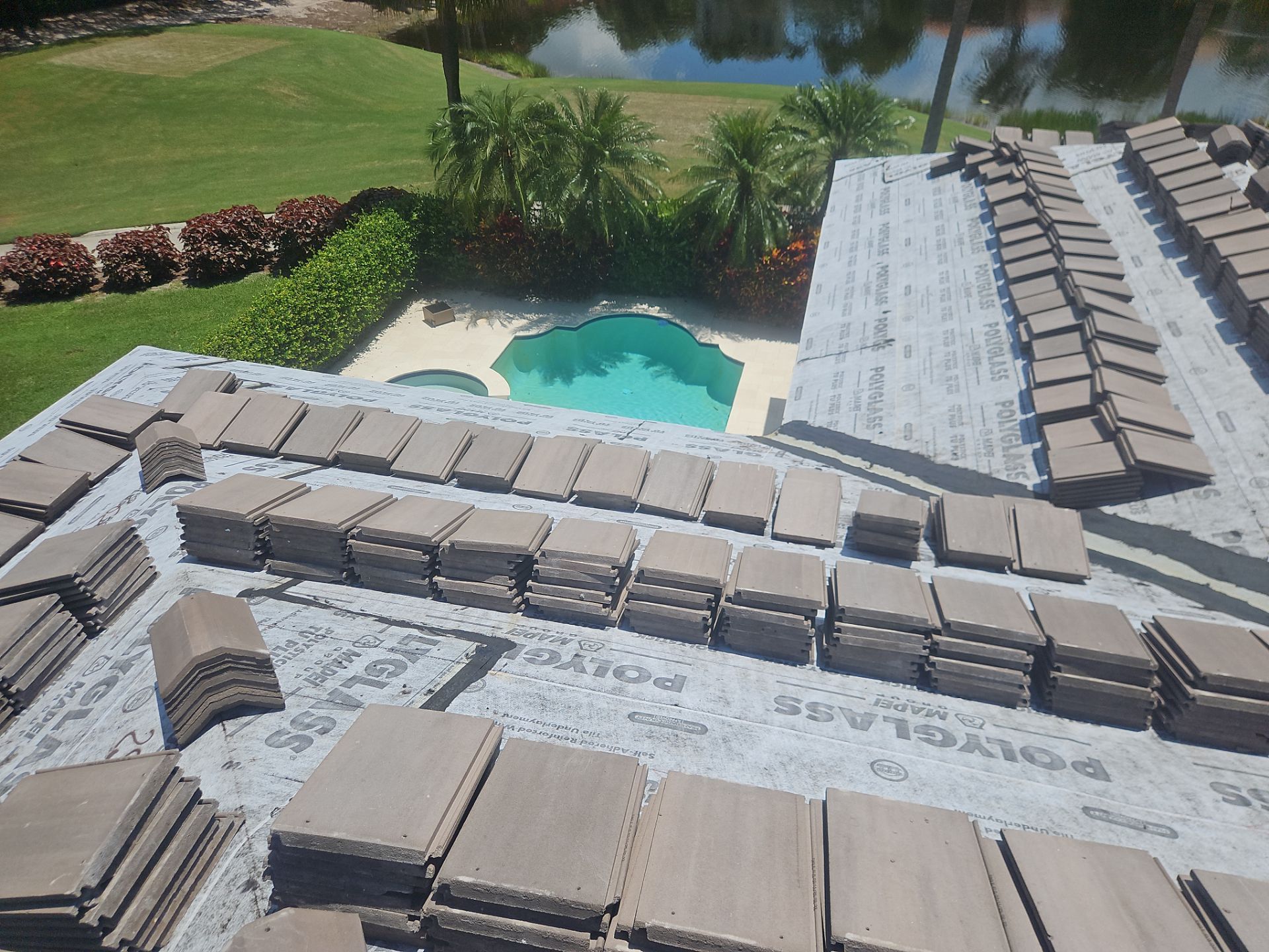 Residential Roofing Installation using Eagle Roofing Tile by BLUES BROTHERS ROOFING