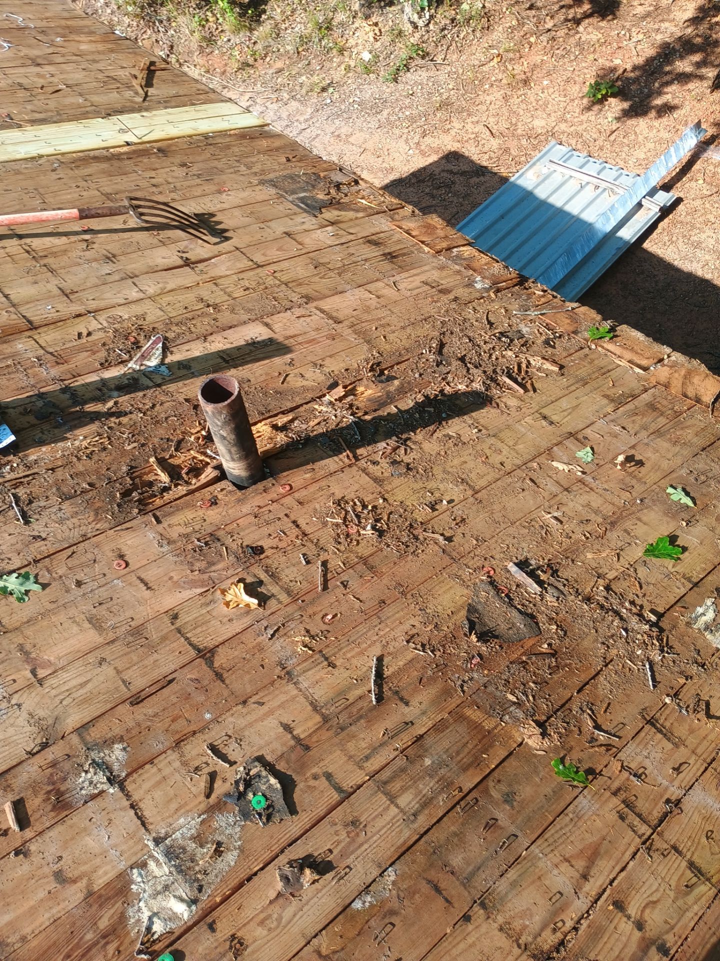 Metal Roof Replacement for Public Park Facility in Sulphur by BANA Roofing and Solar Supply