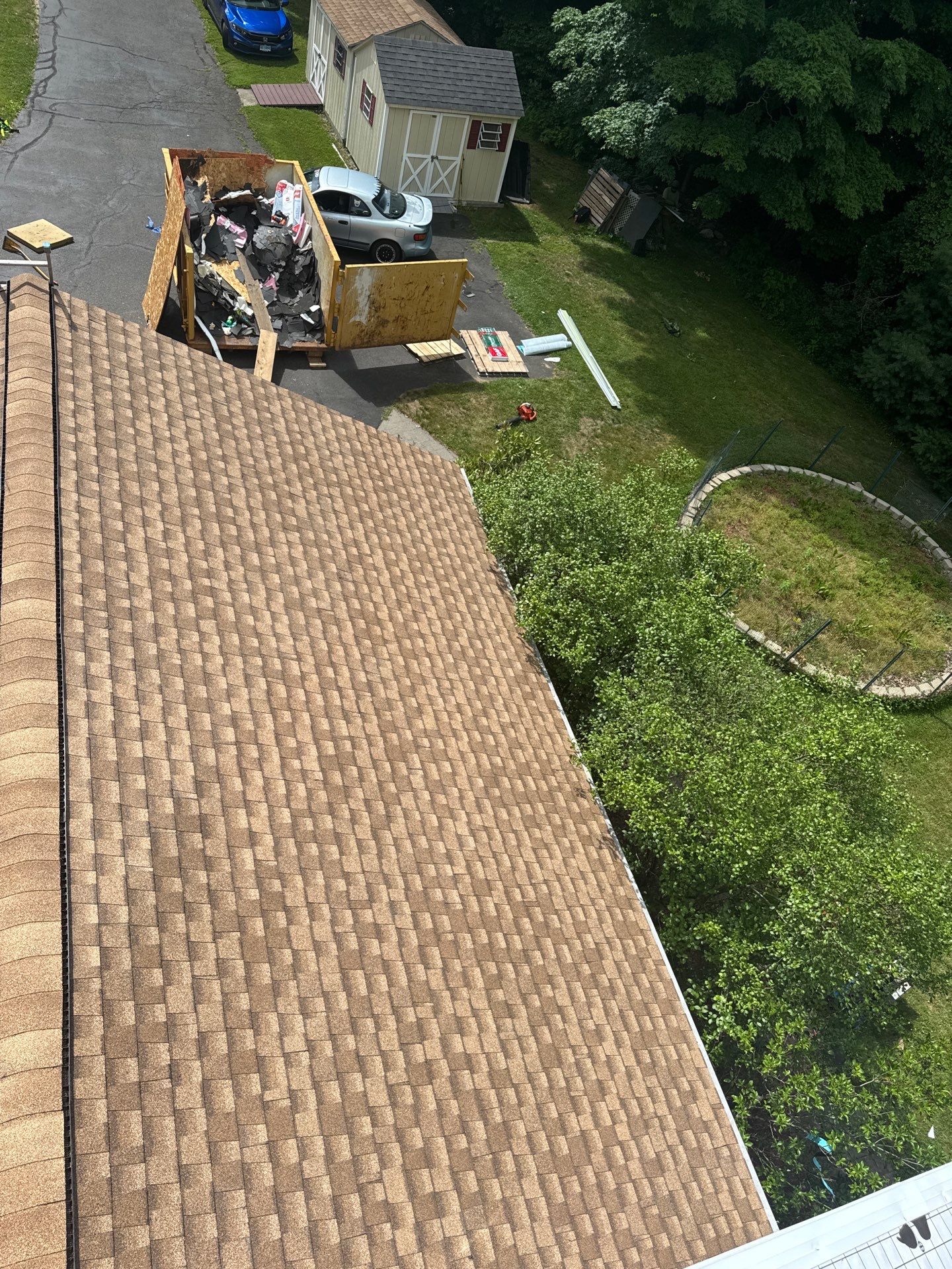 Brand new roof in Naugatuck, CT by DiGiorgi Roofing and Siding Inc