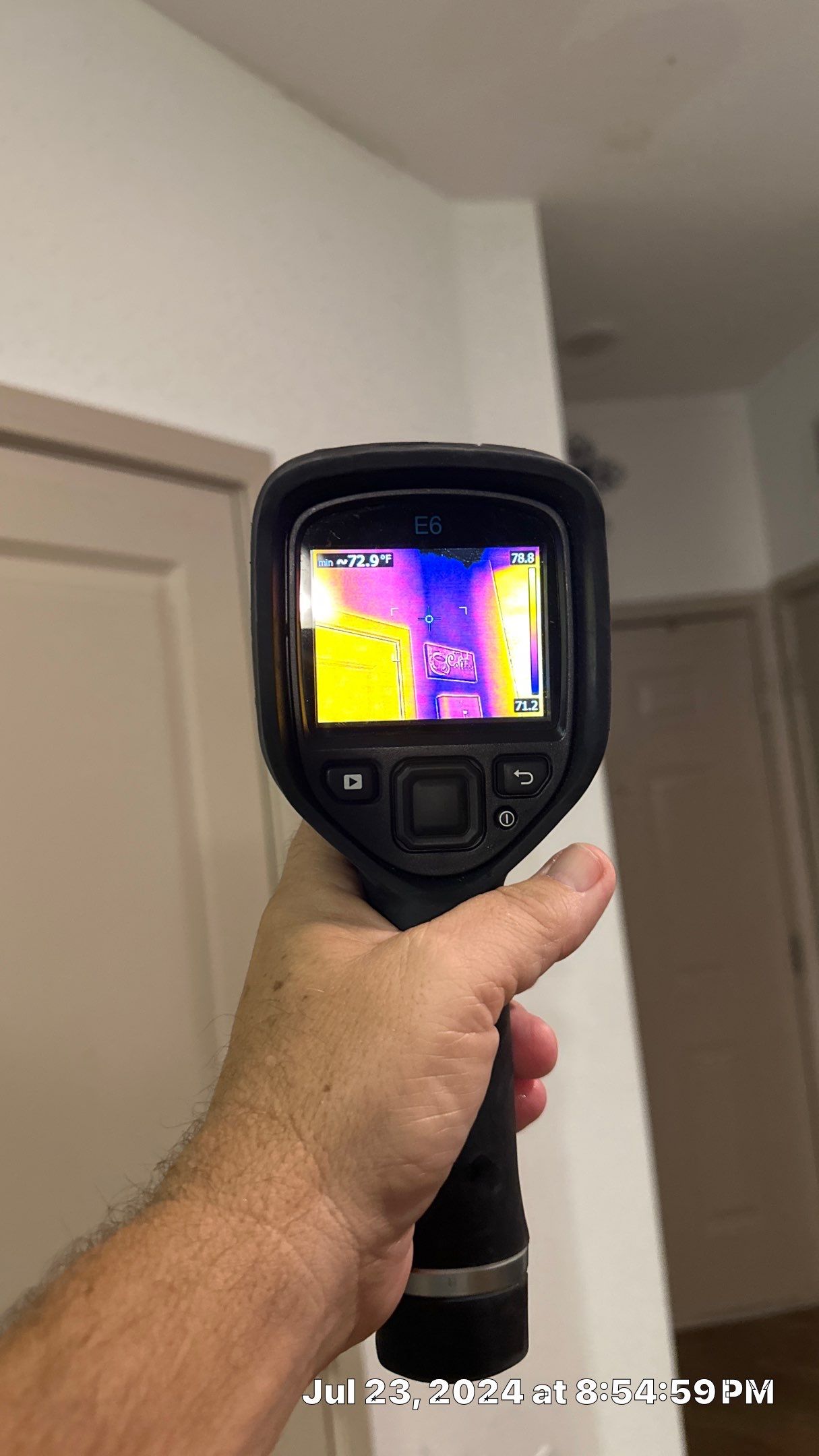 Performing testing for a young family with a 2 week old baby in their apartment by Building performance Solutions LLC