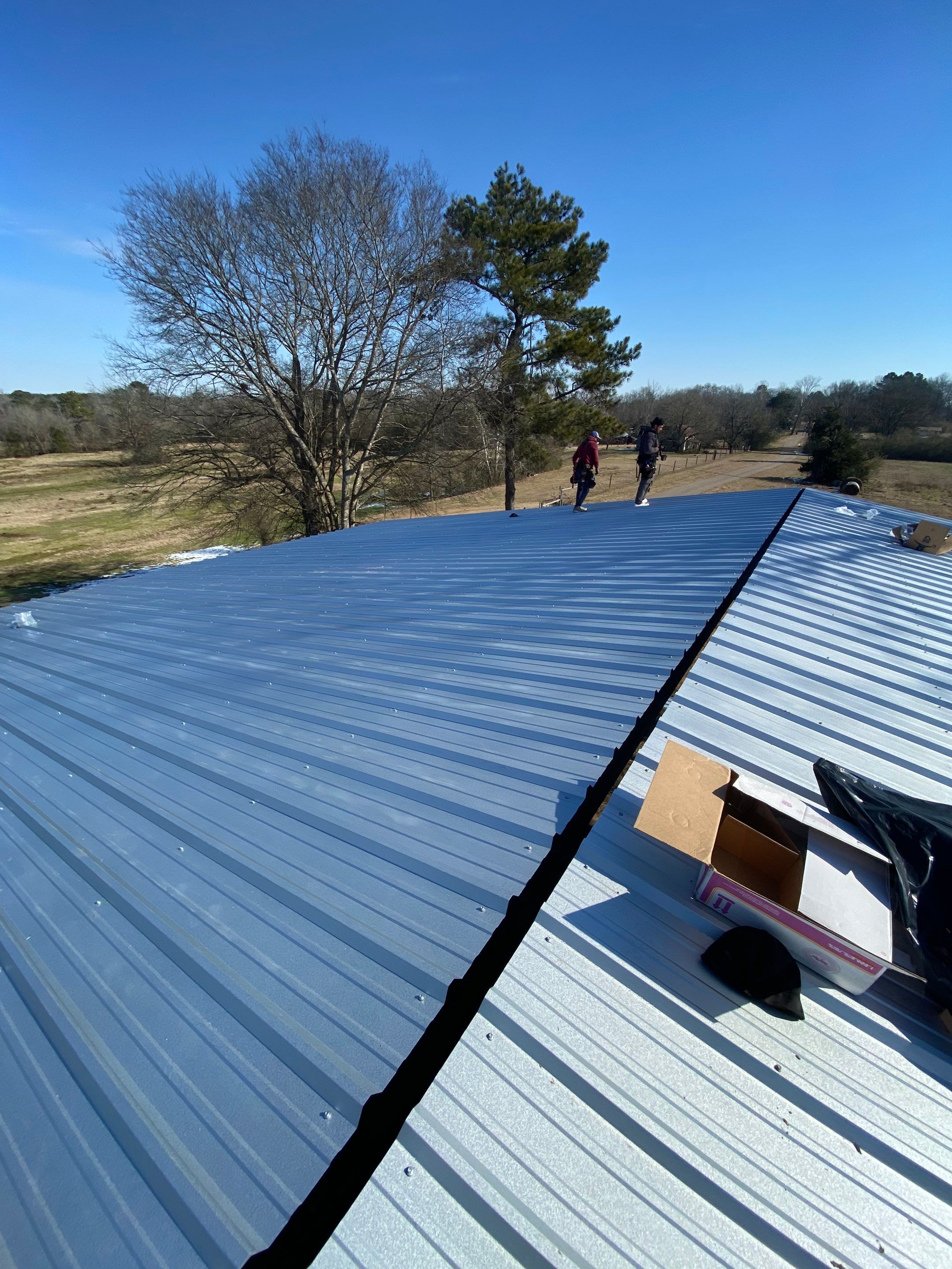 26 Gauge Galvanized metal roof by Hostetler Roofing