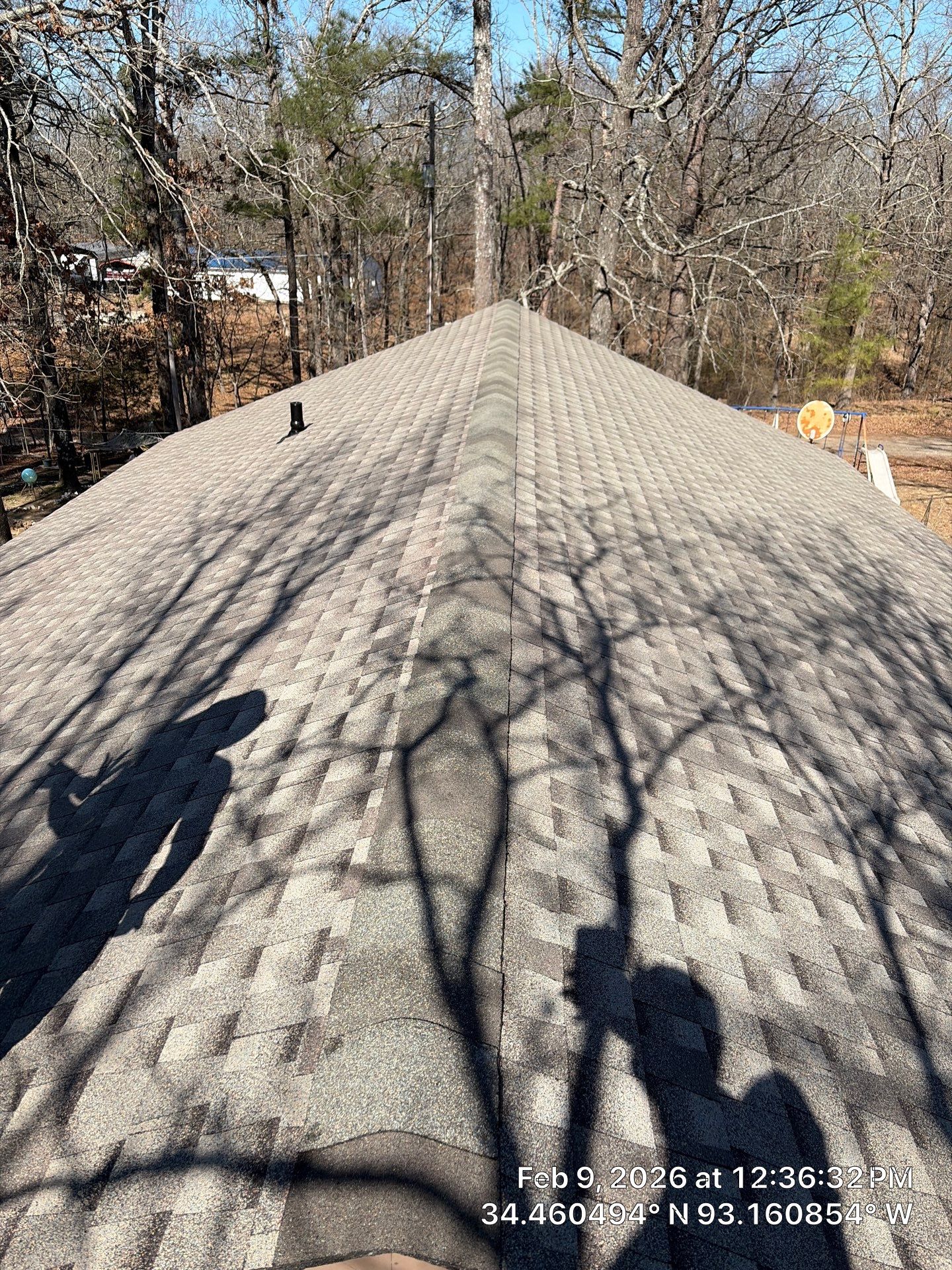 GAF Timberline HDZ Architectural Shingle Roof Replacement in Hot Springs by Temple Roofing and Exteriors