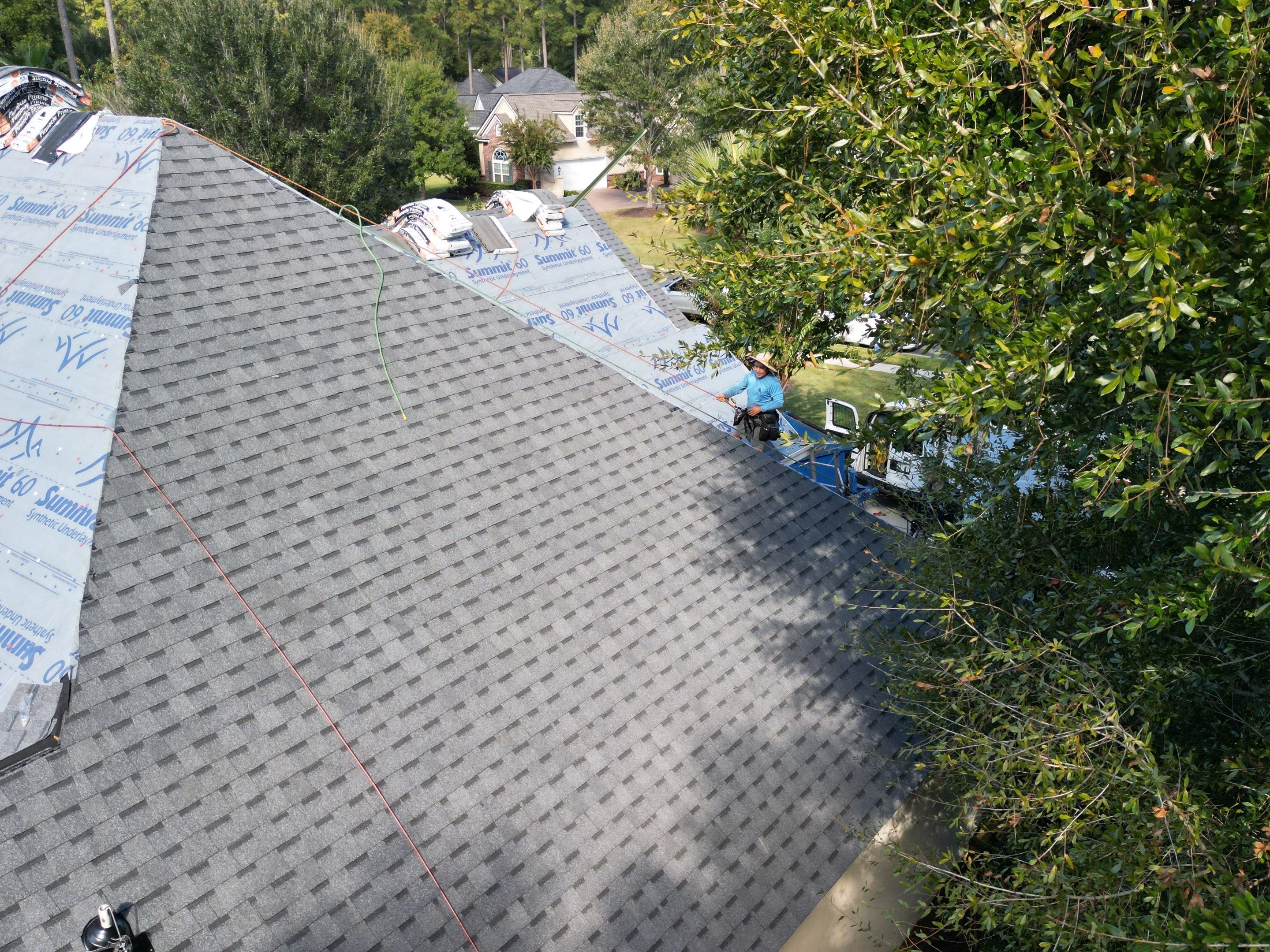 Residential Roofing Installation using Atlas Pinnacle Pristine Pewter by Talya Roofing