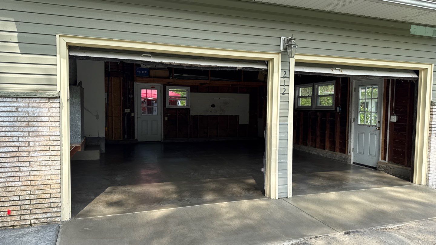 Concrete garage floor replacement  by NG Masonry & Construction LLC