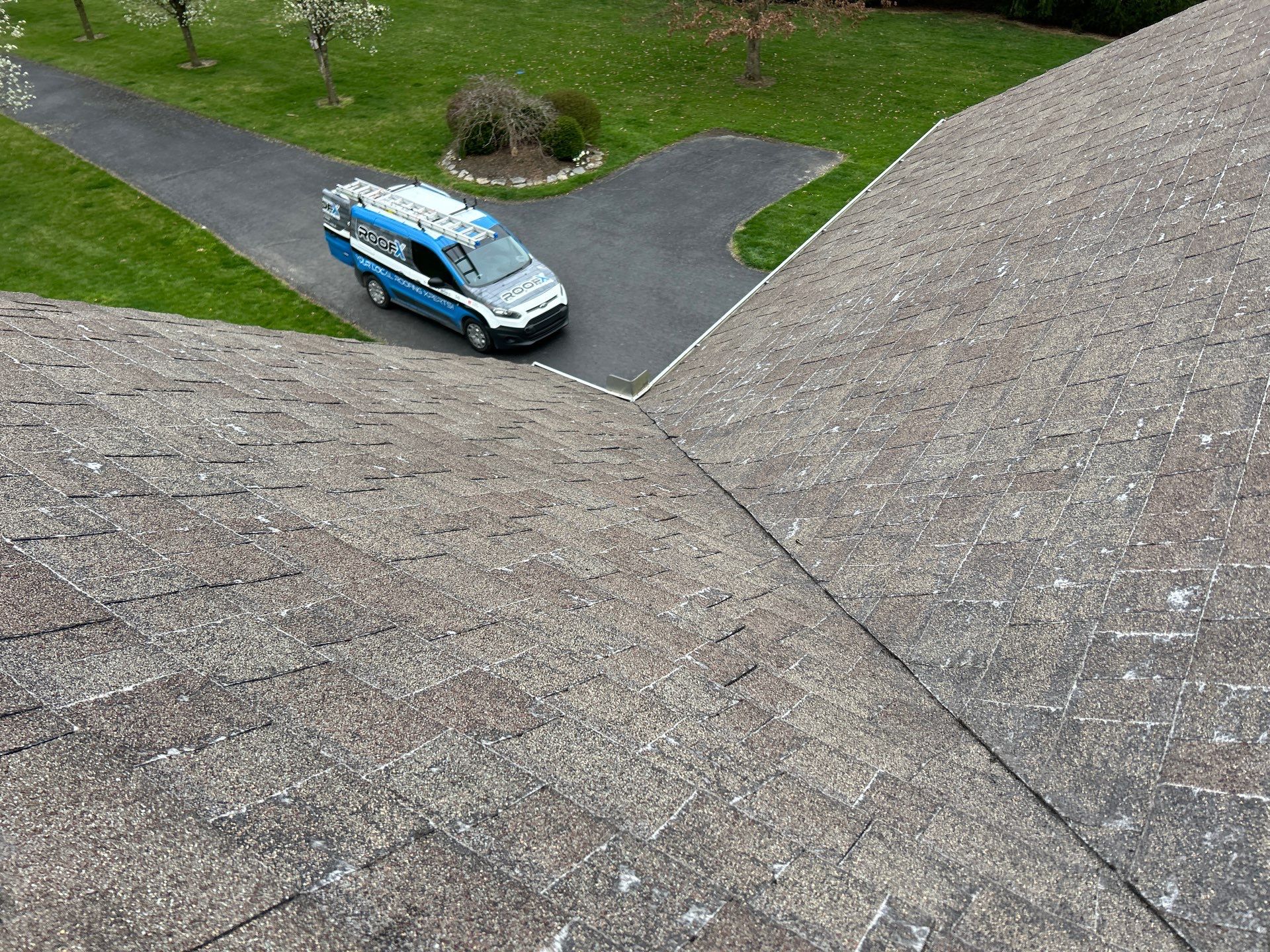 Residential Roofing Installation using Duration Series Shingles - Driftwood by RoofX 