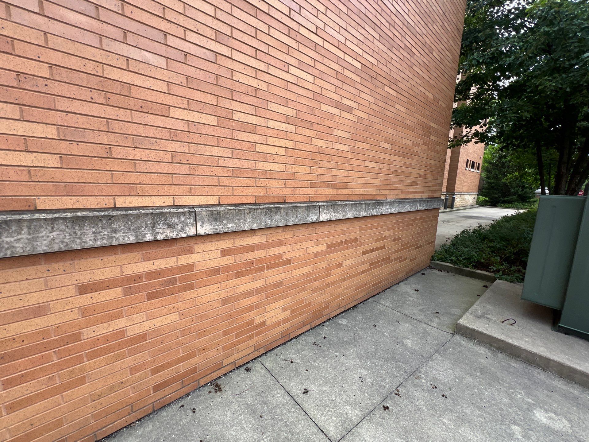 natural stone using Algaecide, soft wash soap by Northern Power Washing LLC.