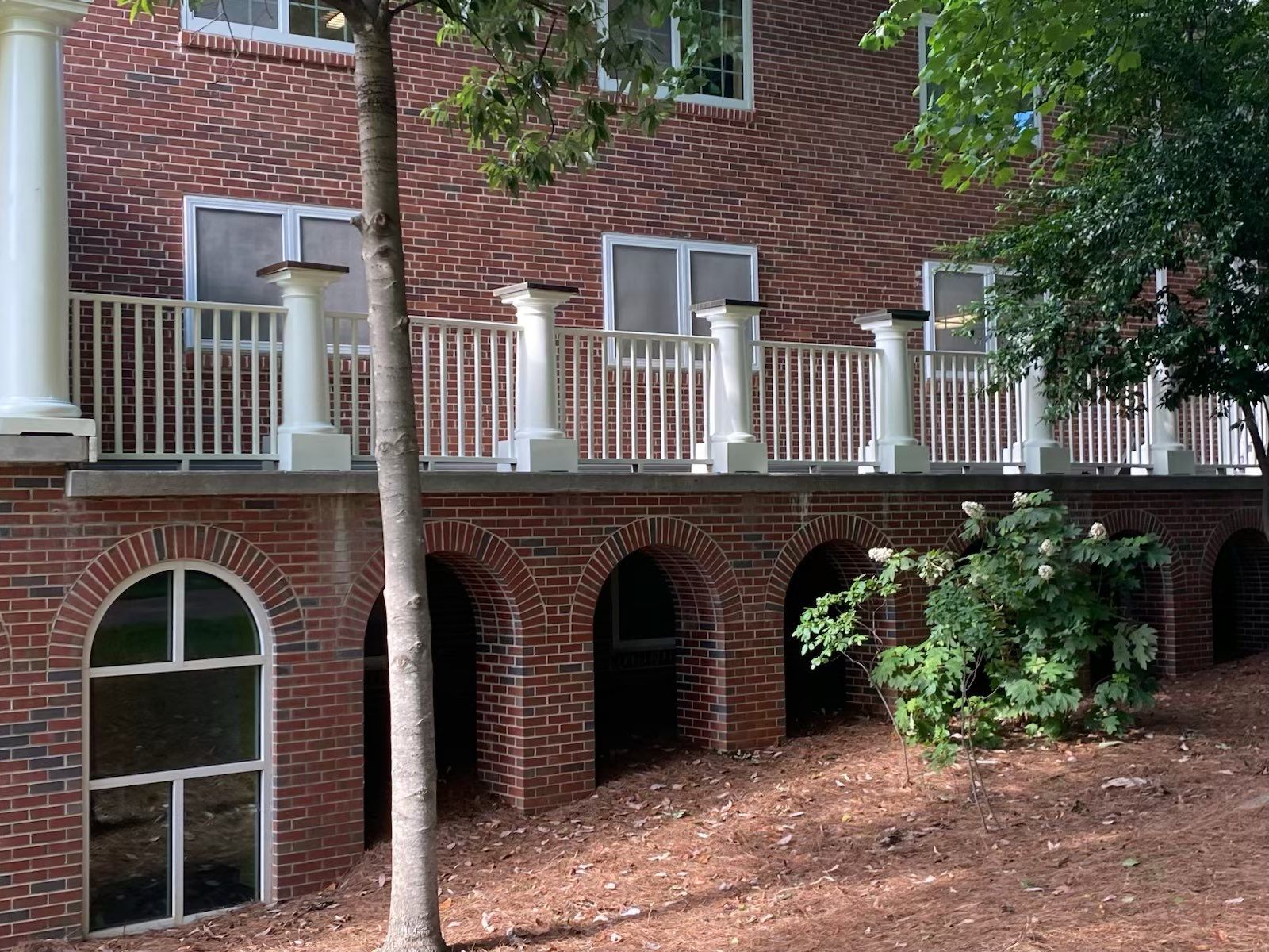 Architectural Column Restoration and Exterior Painting in Oxford by PGP Surface Solutions, LLC