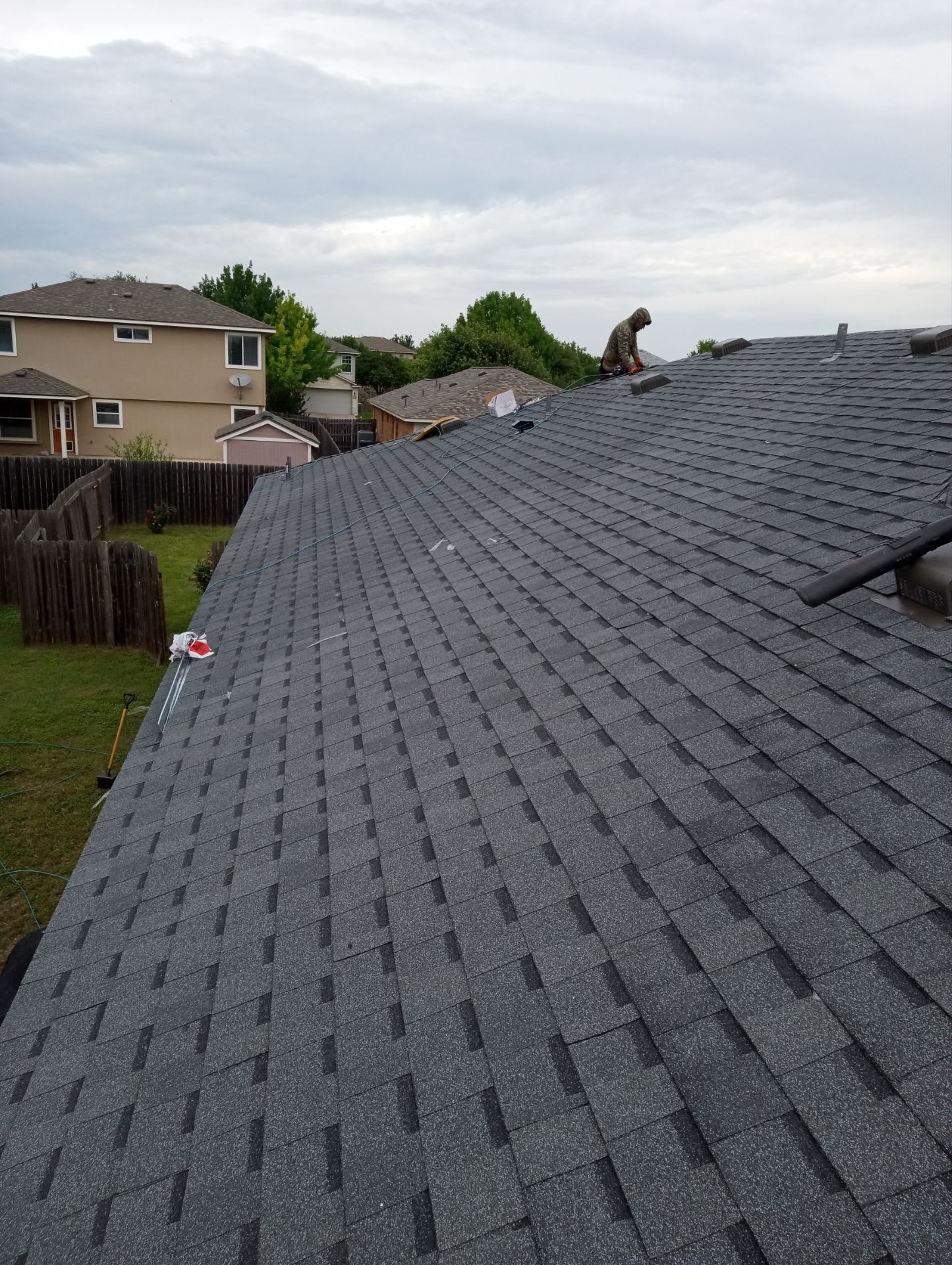 Residential Roof Replacement and Storm Damage Restoration in Leander by Caliber Restoration LLC