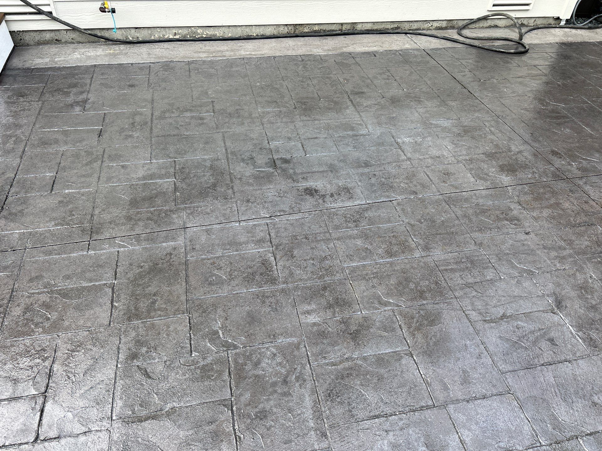 Stamped Concrete Driveway with Sealed Finish | Everett  by Jireh Asphalt & Concrete Inc 