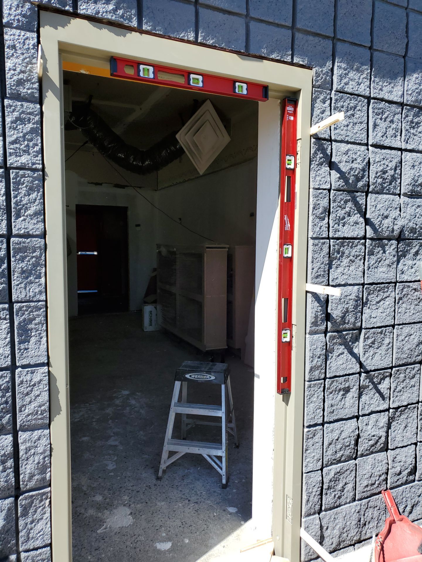 Removal and Installation of Security Door by FBH Architectural Security