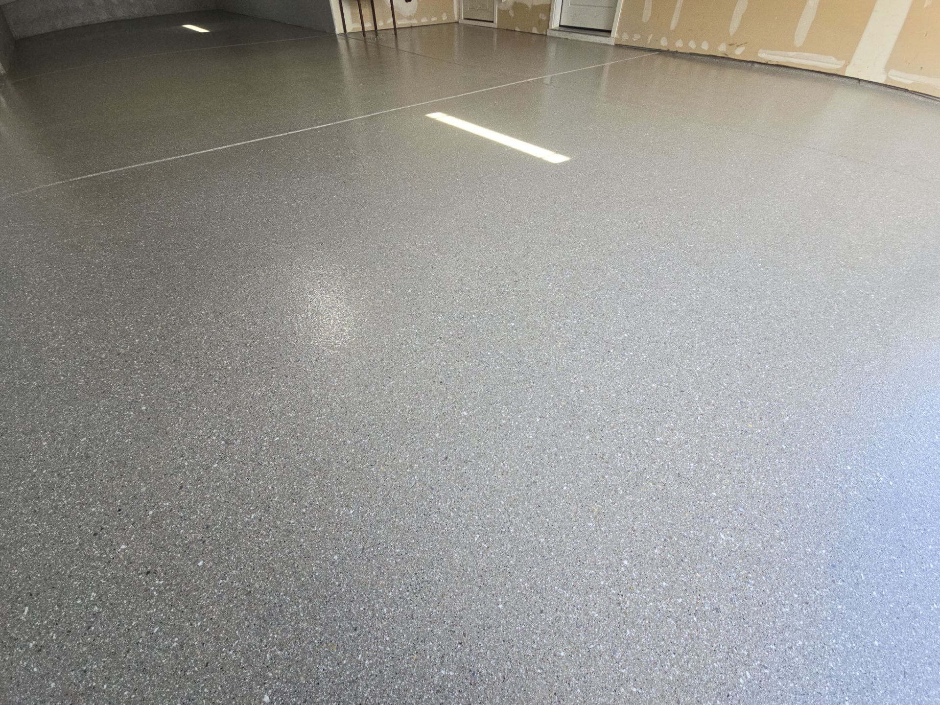 Richland Garage Floor Coating With Travertine Hybrid Polyurea Finish by Croc Coatings, LLC