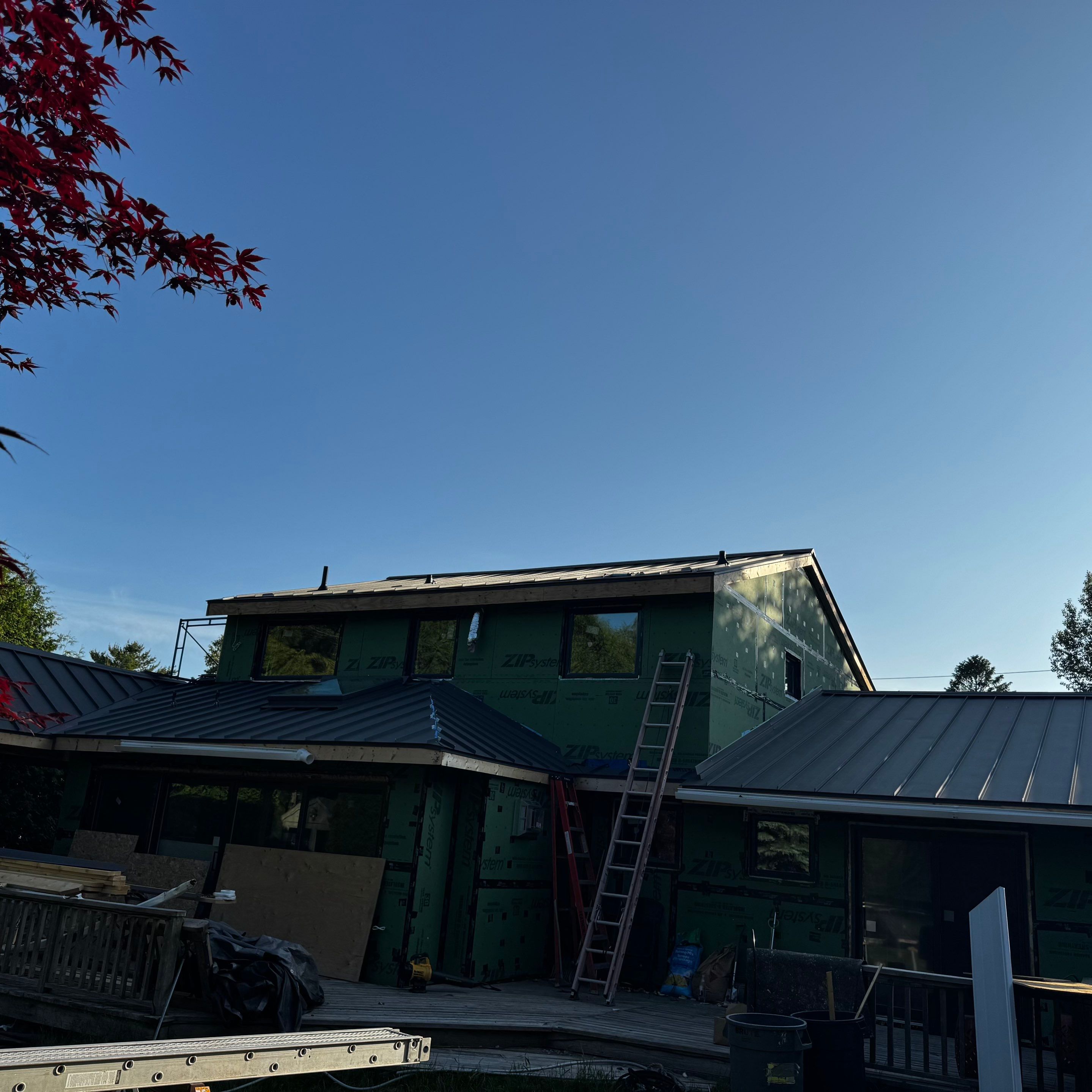 Residential Roofing Installation using 16" Standing Seam Panels by Jay Carter Roofing & Sheet Metal