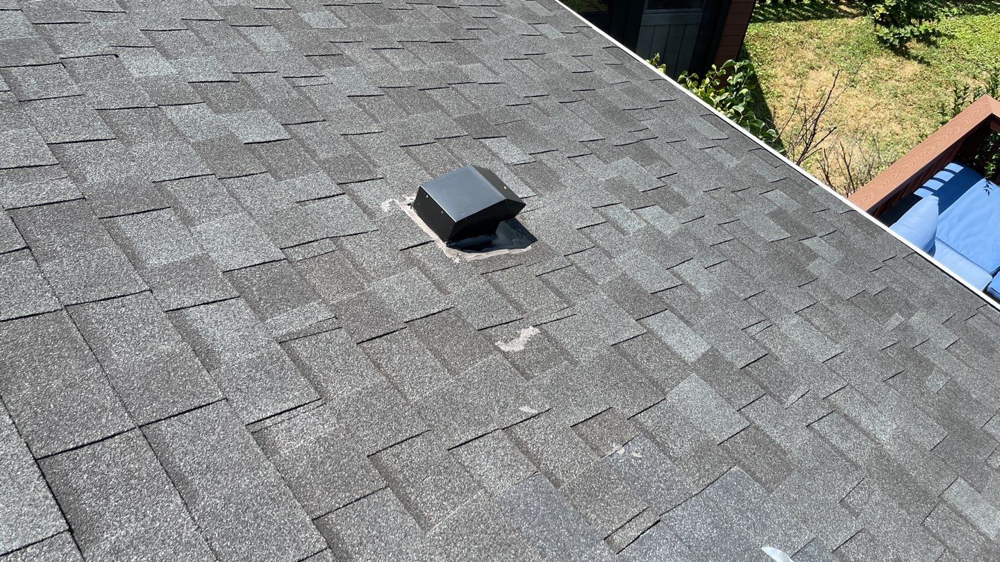 Residential Roofing Installation using Atlas Pinnacle Pristine Black Architectural Shingles by Frederick Roof Repair