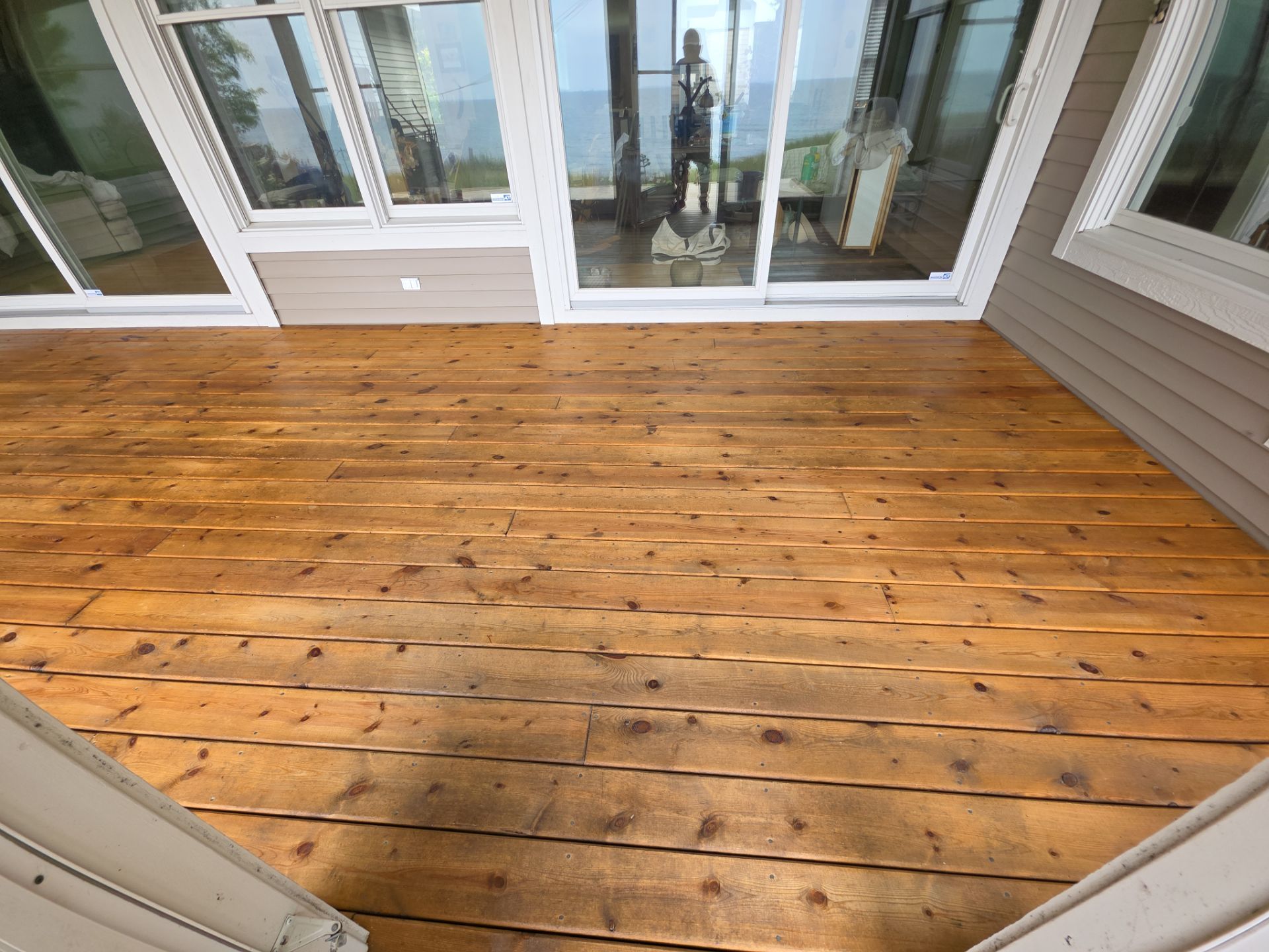 Coastal Deck Pressure Washing and Protective Staining in Whitehall by Gordon Painting