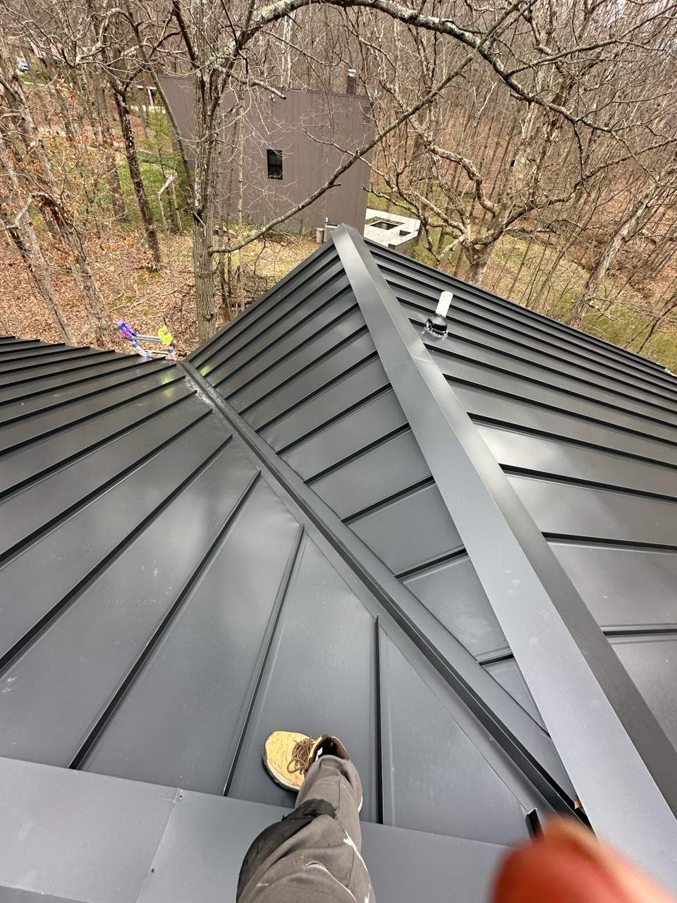Standing Seam Curved Metal Roof System by Assured Restoration