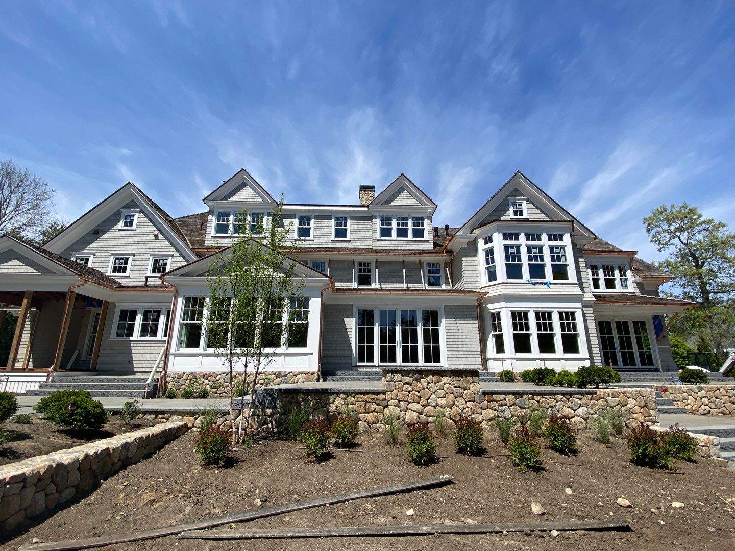 Gutter Installation using 6" Half Round Copper and Fiberglass Gutters in Duxbury, MA by Gutter Pro Enterprises