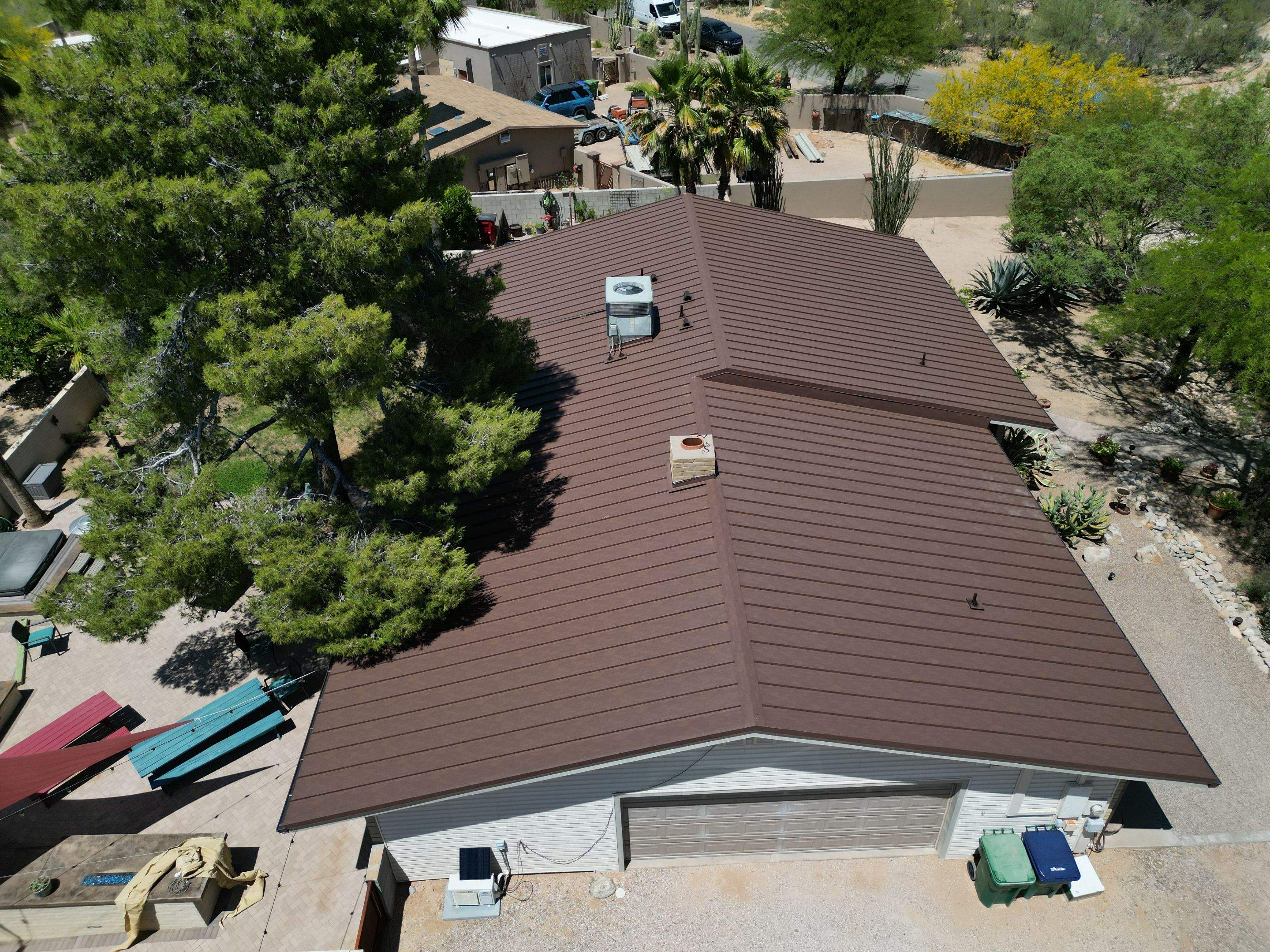 Weathered Rust Standing Seam by Reimagine Roofing