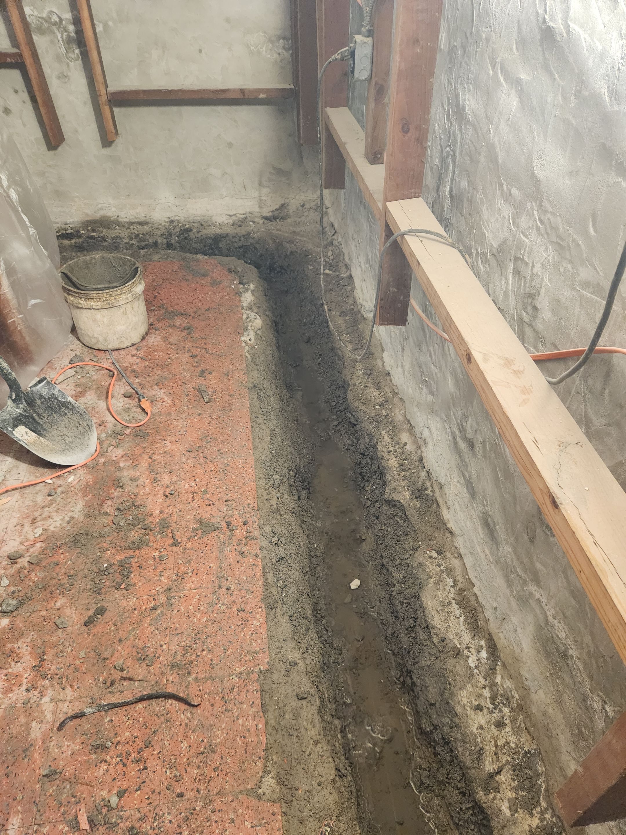 Interior French Drain & Mold Remediation Little Falls NJ by Pure Service Pro, LLC 