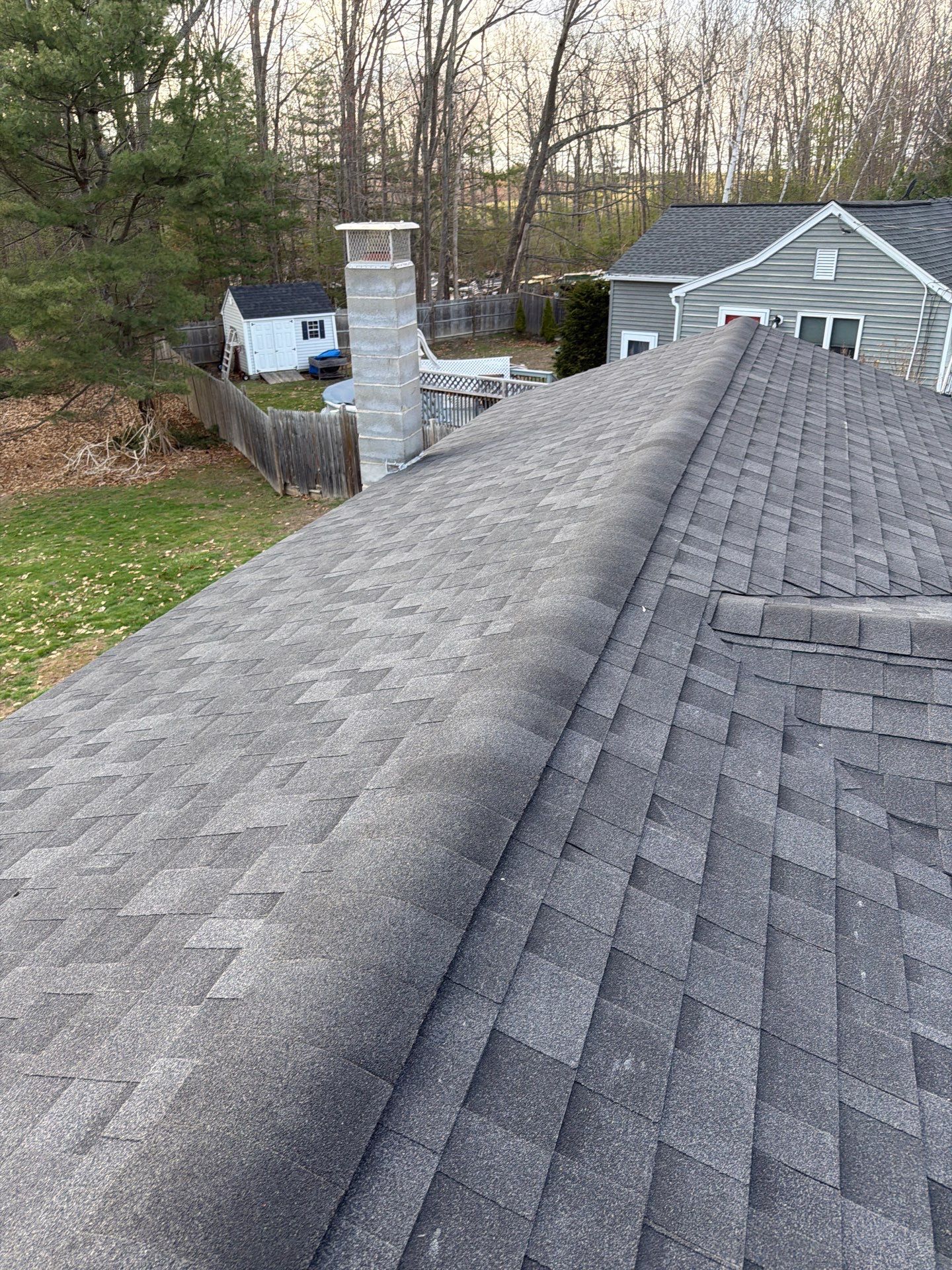 Residential Asphalt Roofing Replacement with IKO Cambridge Shingles in North Hampton by Tall pine roofing