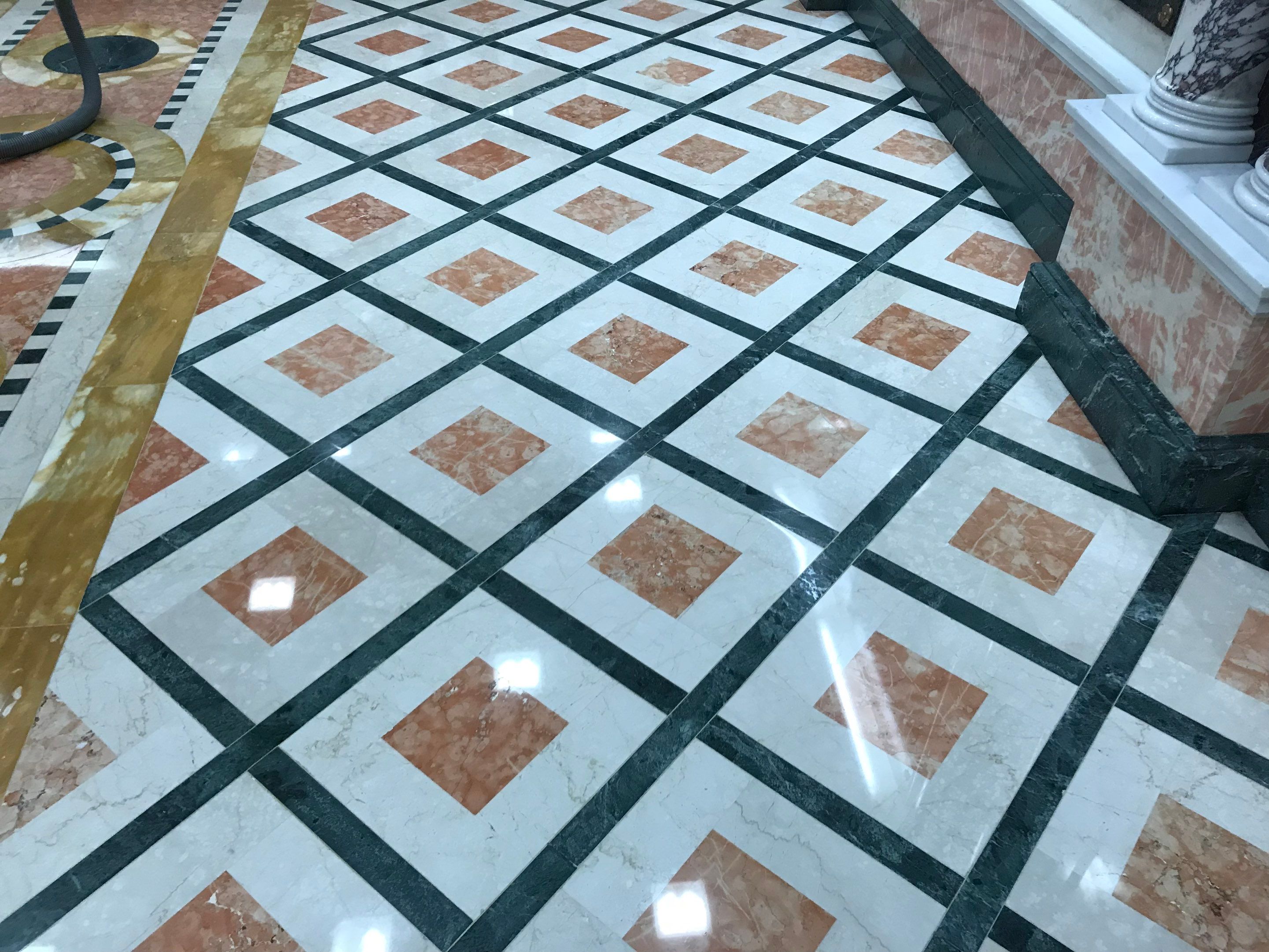 Marble Restoration for the Cathedral Basilica of the Immaculate Conception by Cornerstone Hard Surface Restoration 