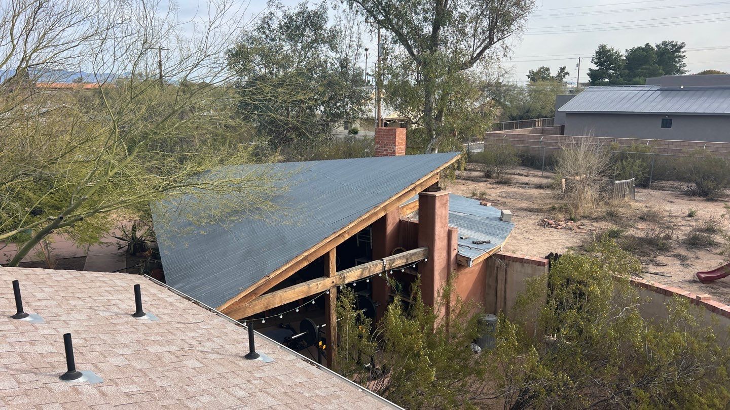 Light Stone Exposed Fastener by Reimagine Roofing