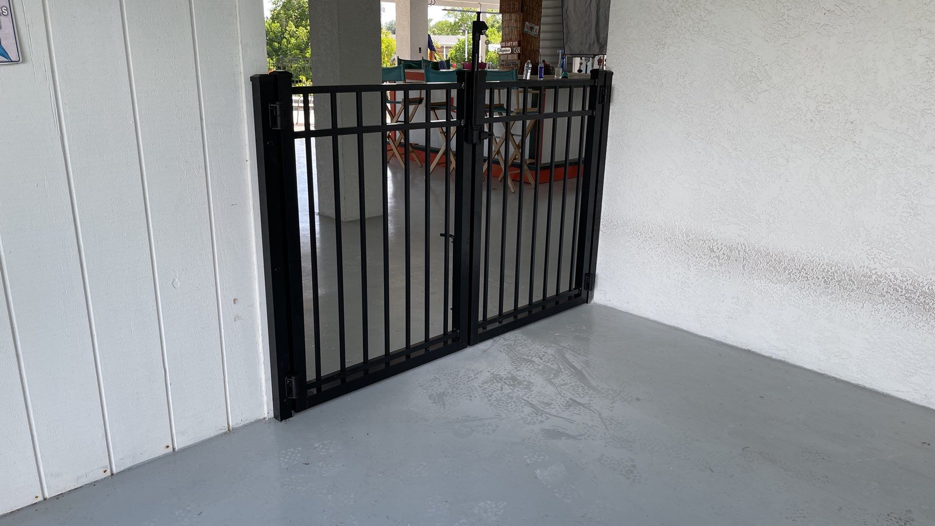 Nokomis, FL 4 ft. Tall 3-Rail Black Aluminum Fence by Asap fence and gates, LLC