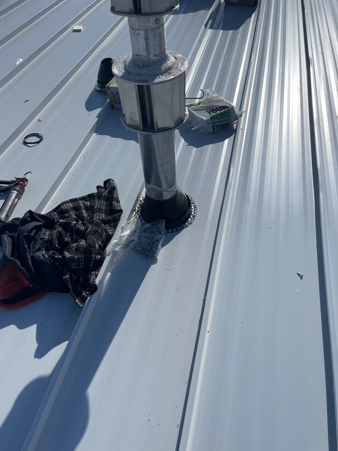 Commercial Roofing Installation using 24 Guage Double Lock Standing Seam by CentiMark Roofing