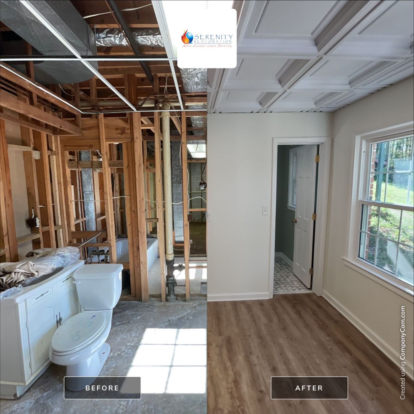Post Asbestos Remodel by Serenity Restoration