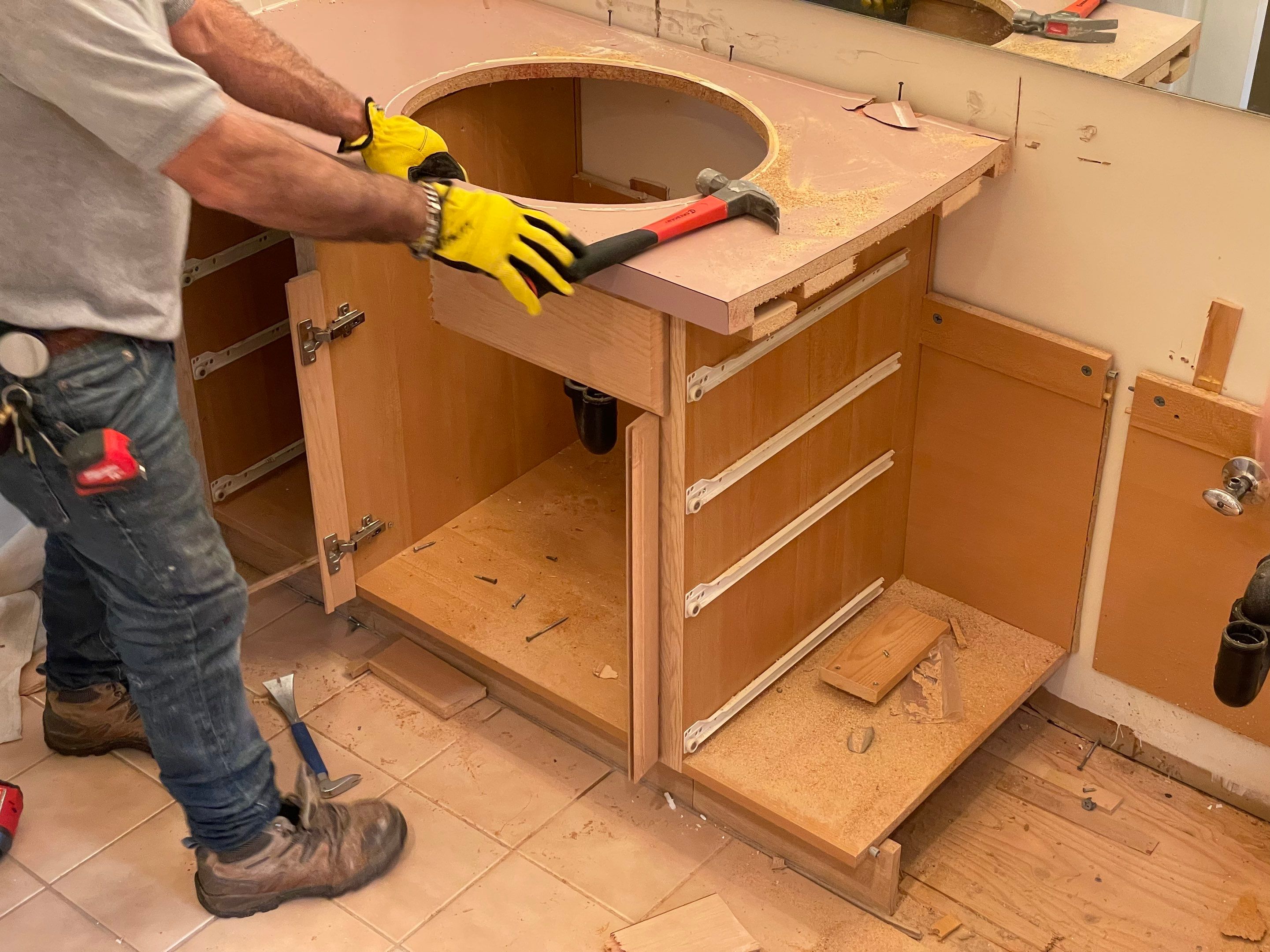 Bathroom Remodel using Tile by Home Concepts Construction